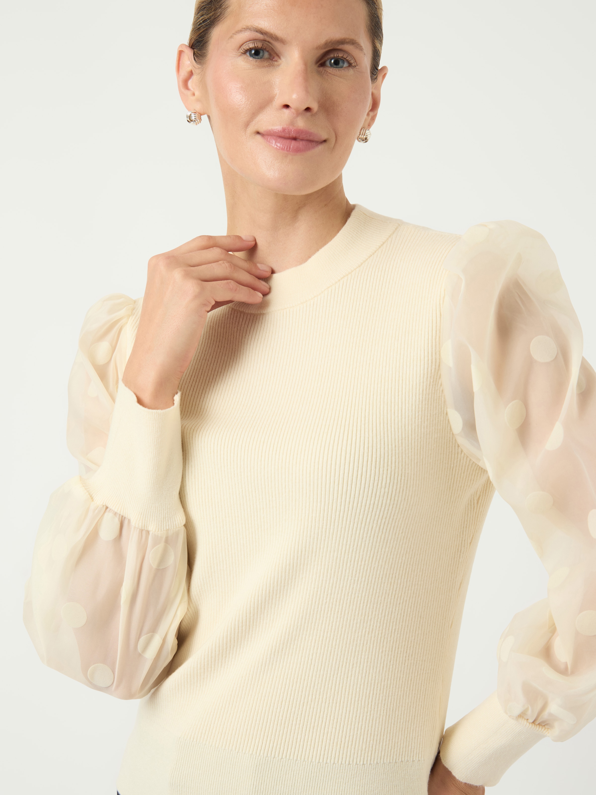 Y.A.S Rundhalspullover »YASDOTME LS KNIT PULLOVER S. NOOS«