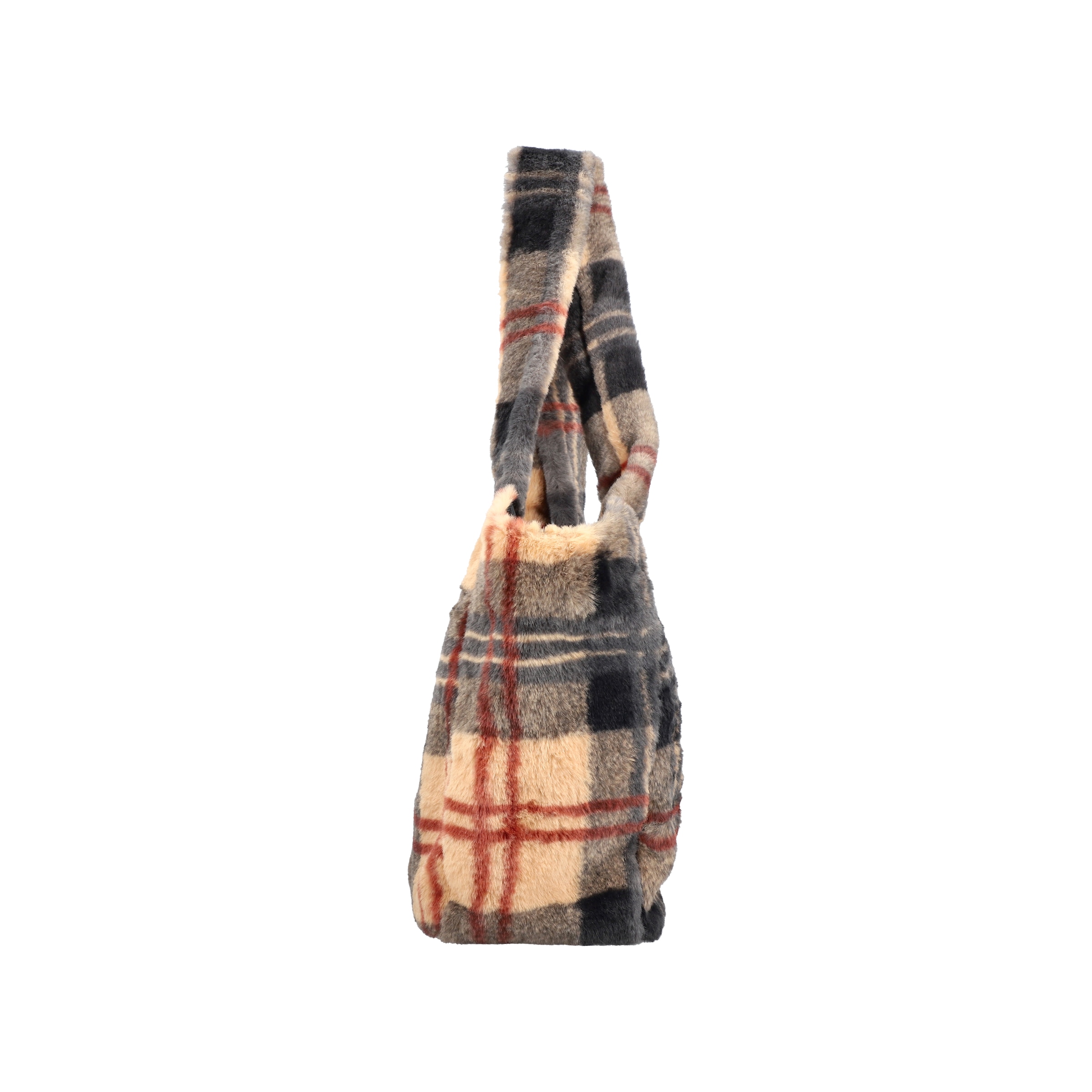 Rieker Shopper Sac bandoulière, sac à épaule au motif carreaux tendance