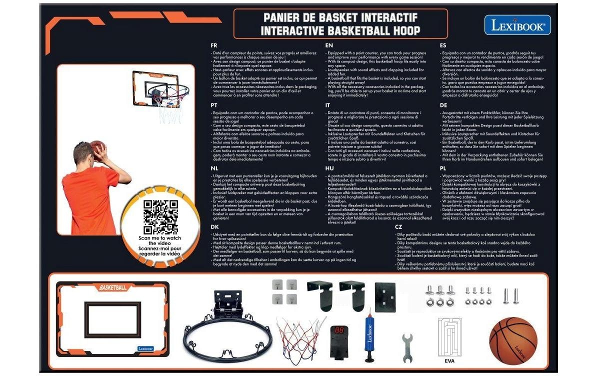 Lexibook® Basketballkorb »mit Punktezähler 45 x 30 x 3,8 cm«