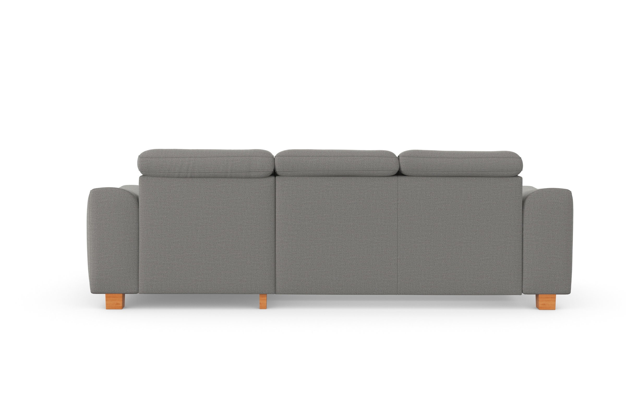 sit&more Ecksofa »Dundee L-Form« mit Federkern und Massivholzfüssen, wahlweise mit Kopfteilverstellung