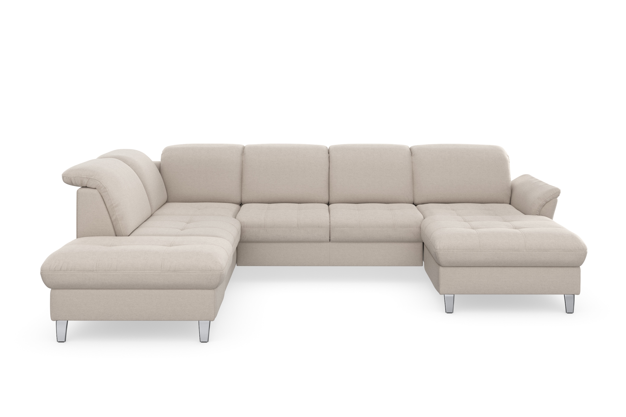 sit&more Wohnlandschaft »Maggiore U-Form« wahlweise mit Kopfteilverstellung, Bettfunktion und Stauraum