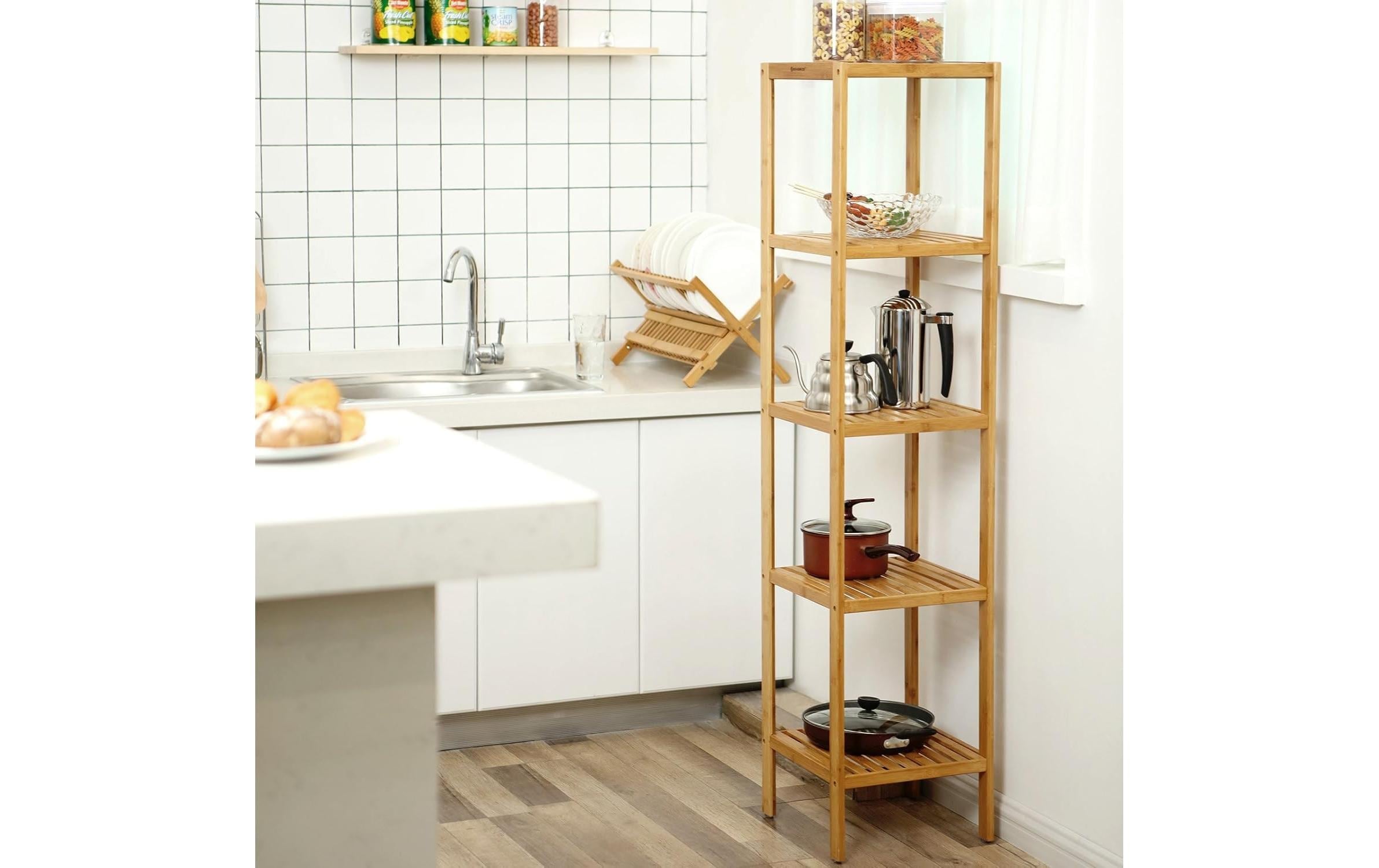 SONGMICS Regal »Songmics Bambus Standregal Braun«