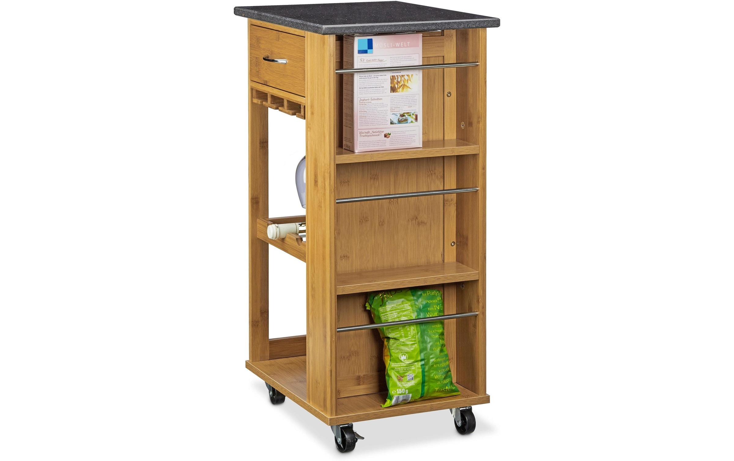 relaxdays Küchenwagen »Küchentrolley Alfred mit Stauraum«