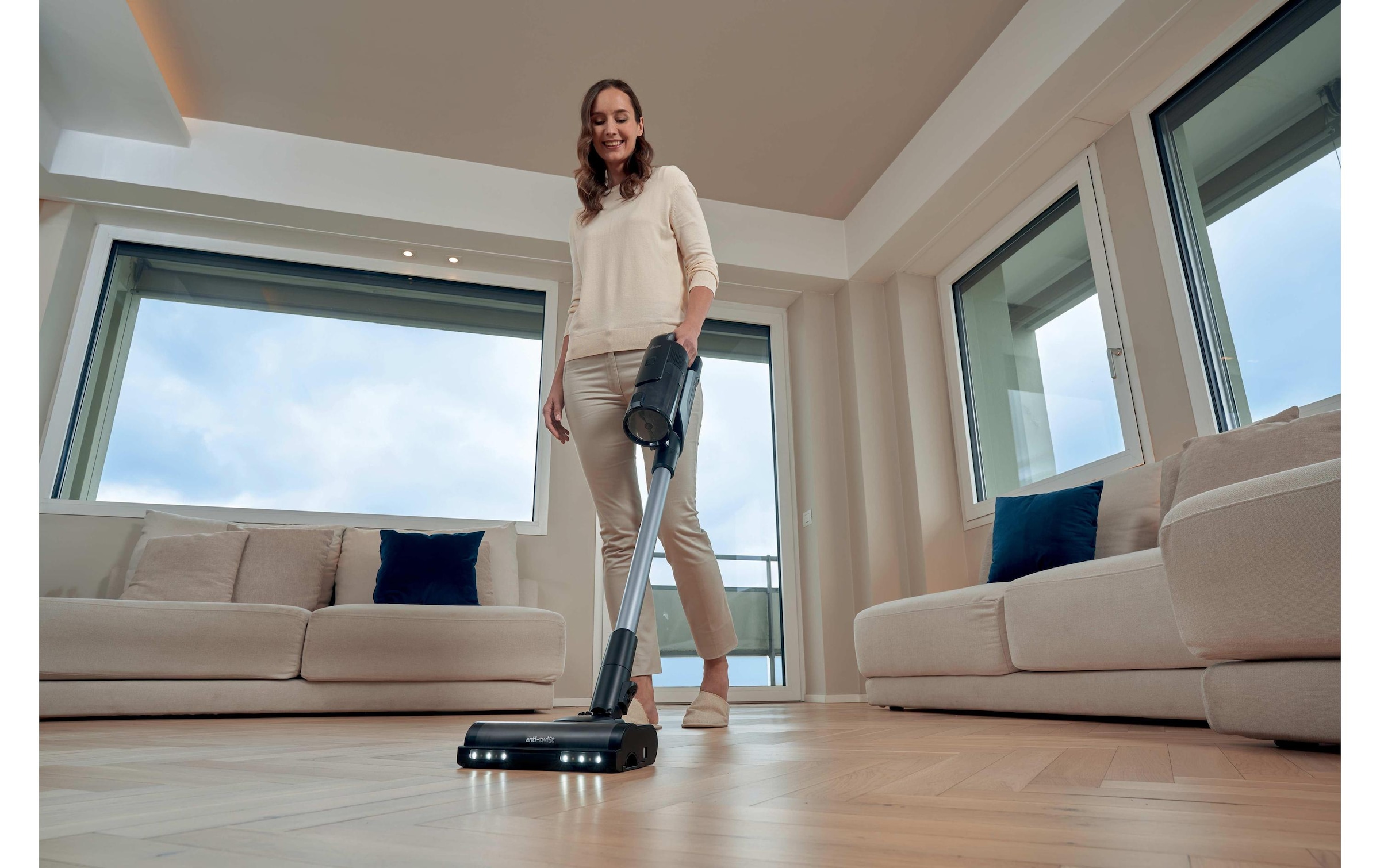 Hoover Akku-Hand-und Stielstaubsauger »HF610H 11« Kabelloser Staubsauger mit intelligenter Bodenerkennung