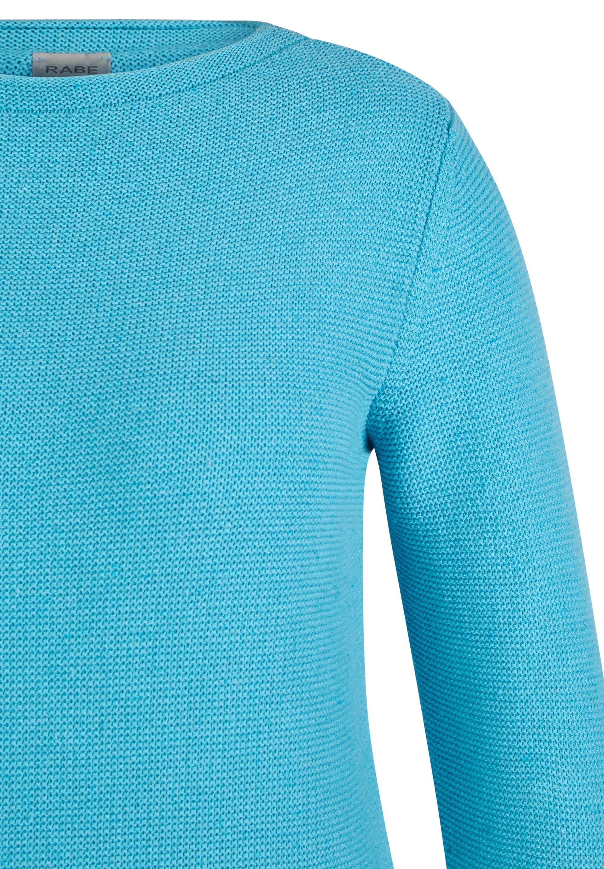 Rabe Pull à col rond in Struktur-Optik