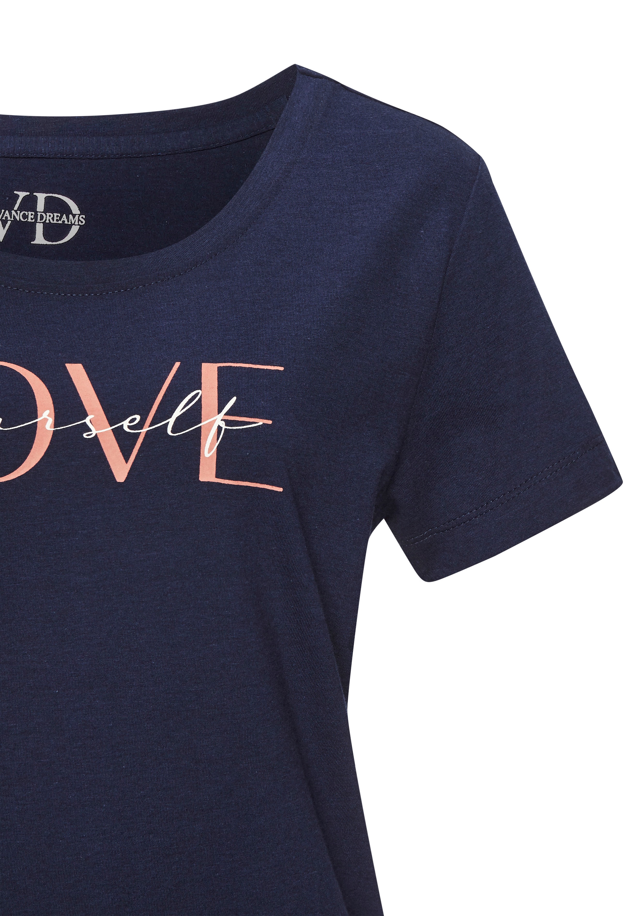 Vivance Dreams Pyjamaoberteil mit schönem Frontprint