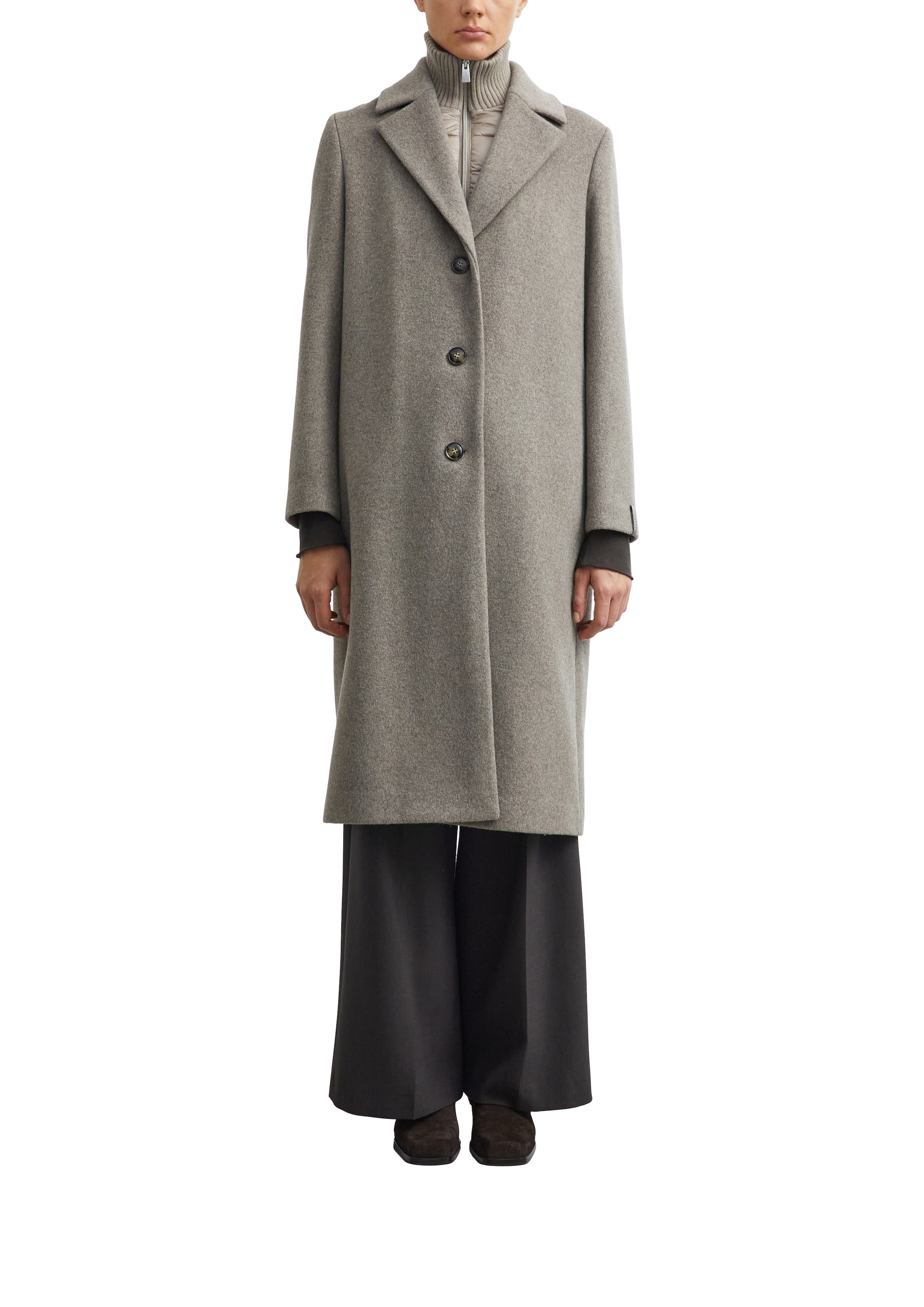 Comma Manteau en laine avec semelle amovible, chauffant