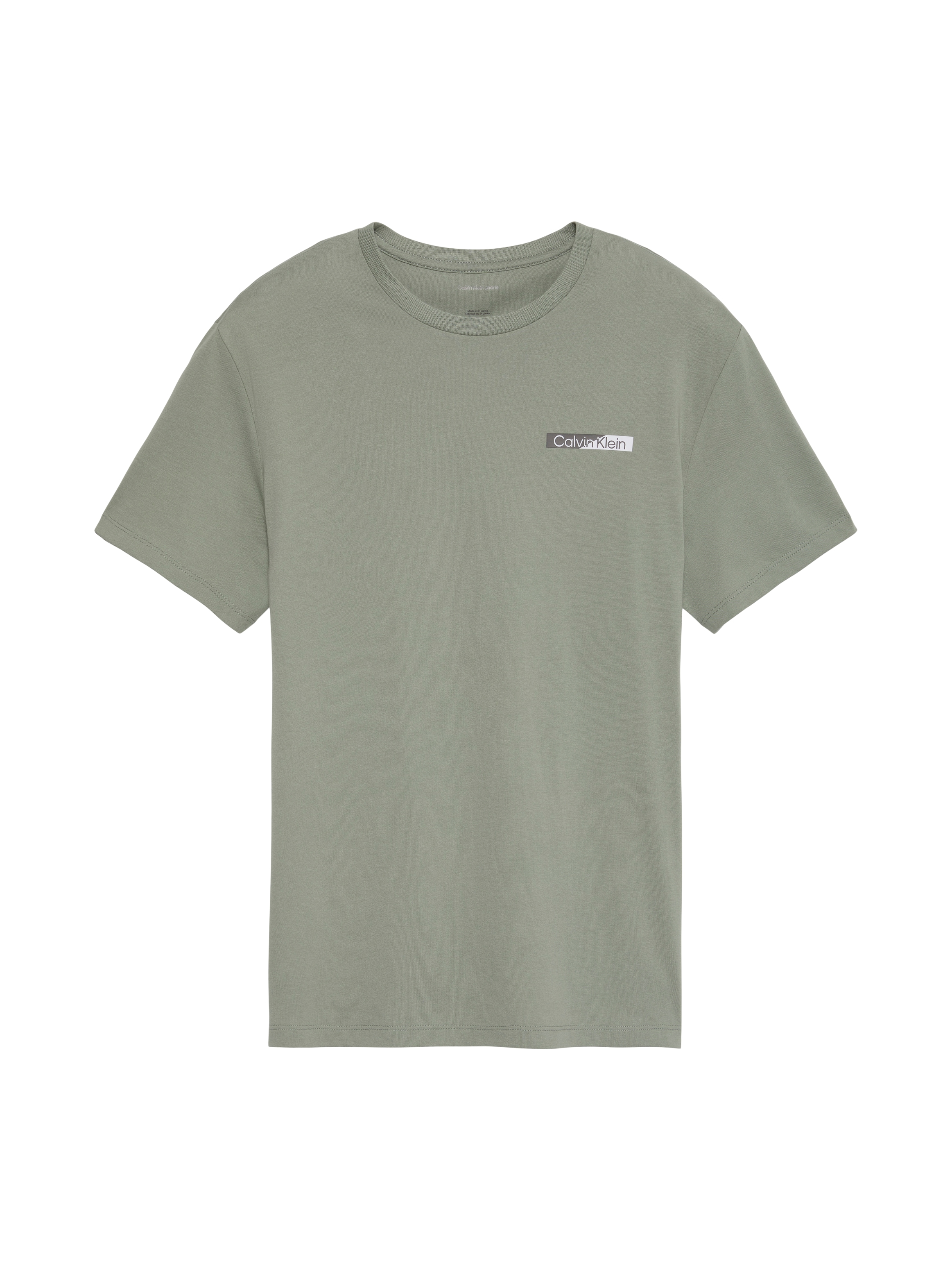 Calvin Klein T-Shirt reine Baumwolle, Regular Fit, Brust- und Rückendruck