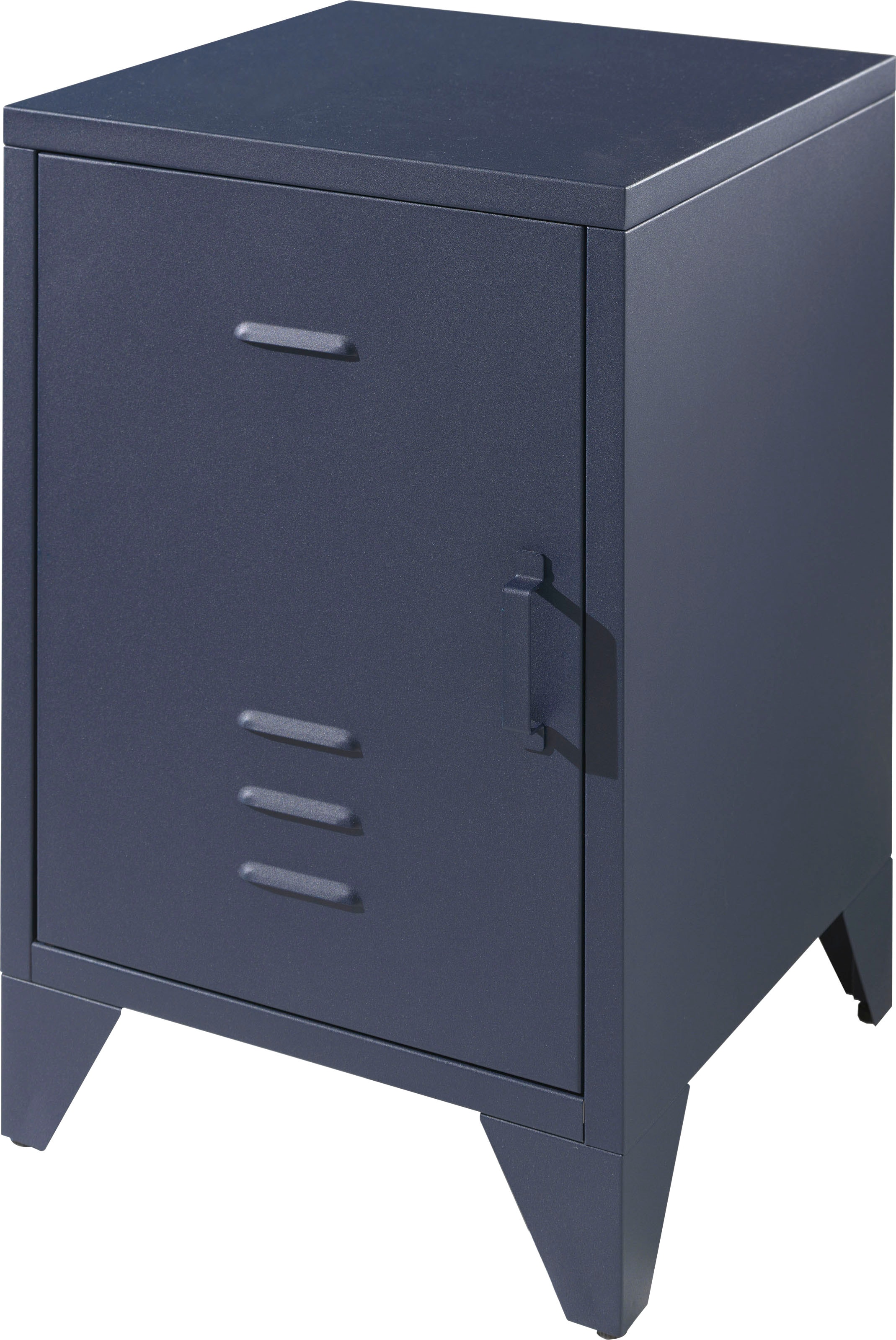 Vipack Nachtkonsole »Bronxx, mit 1 Tür mit Magnetverschluss, dahinter 2 geräumige Fächer« B/H/T ca. 40x60x40cm, moderner Industrial-Style, verschiedene Farben, 