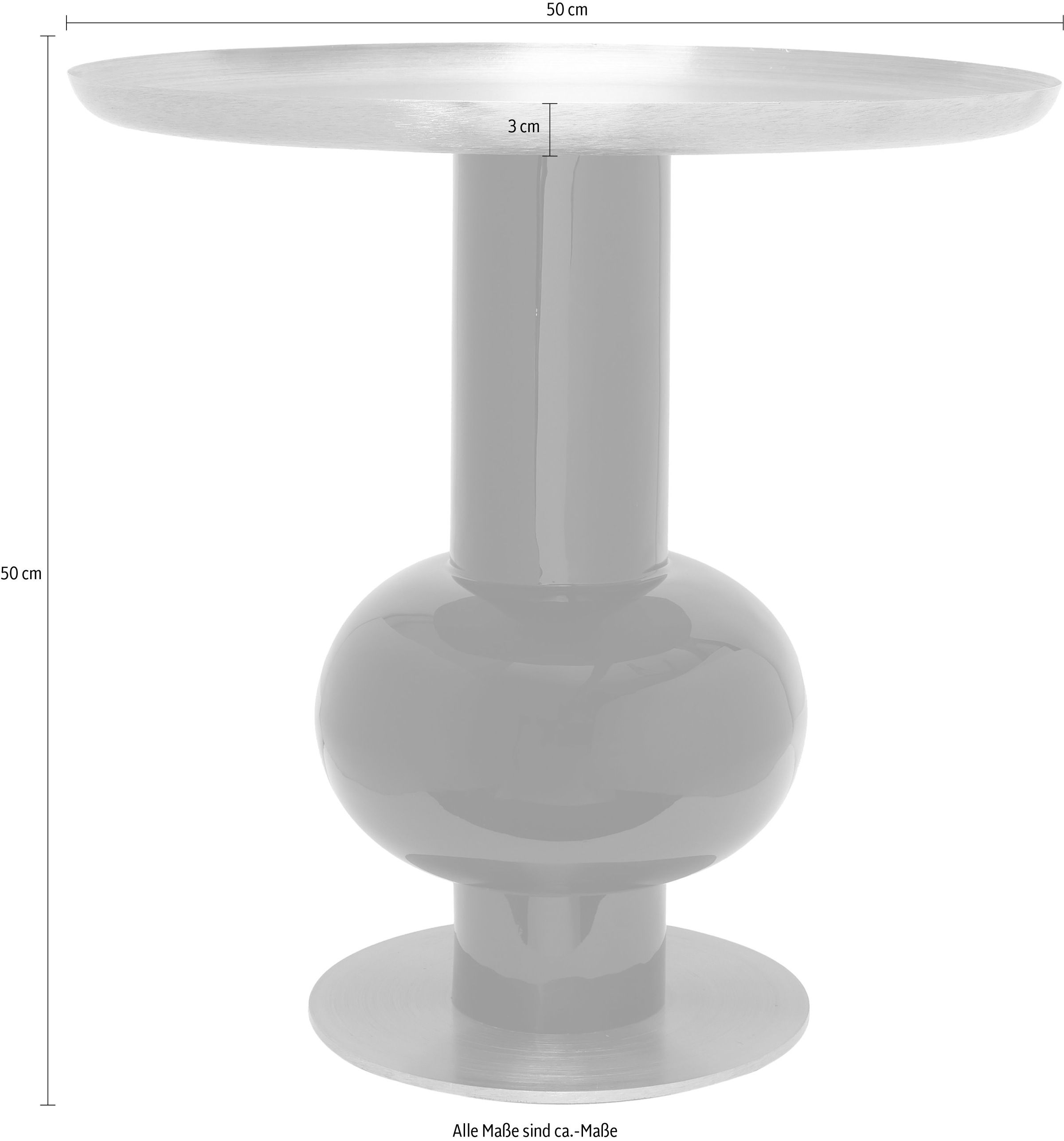 Kayoom Table d'appoint »Art Deco 2225, Beistelltisch aus Eisen, dekoratives Design« 1 cuis tlg. Handarbeit, lackierter Tisch mit Metalleffekten, dekorativ