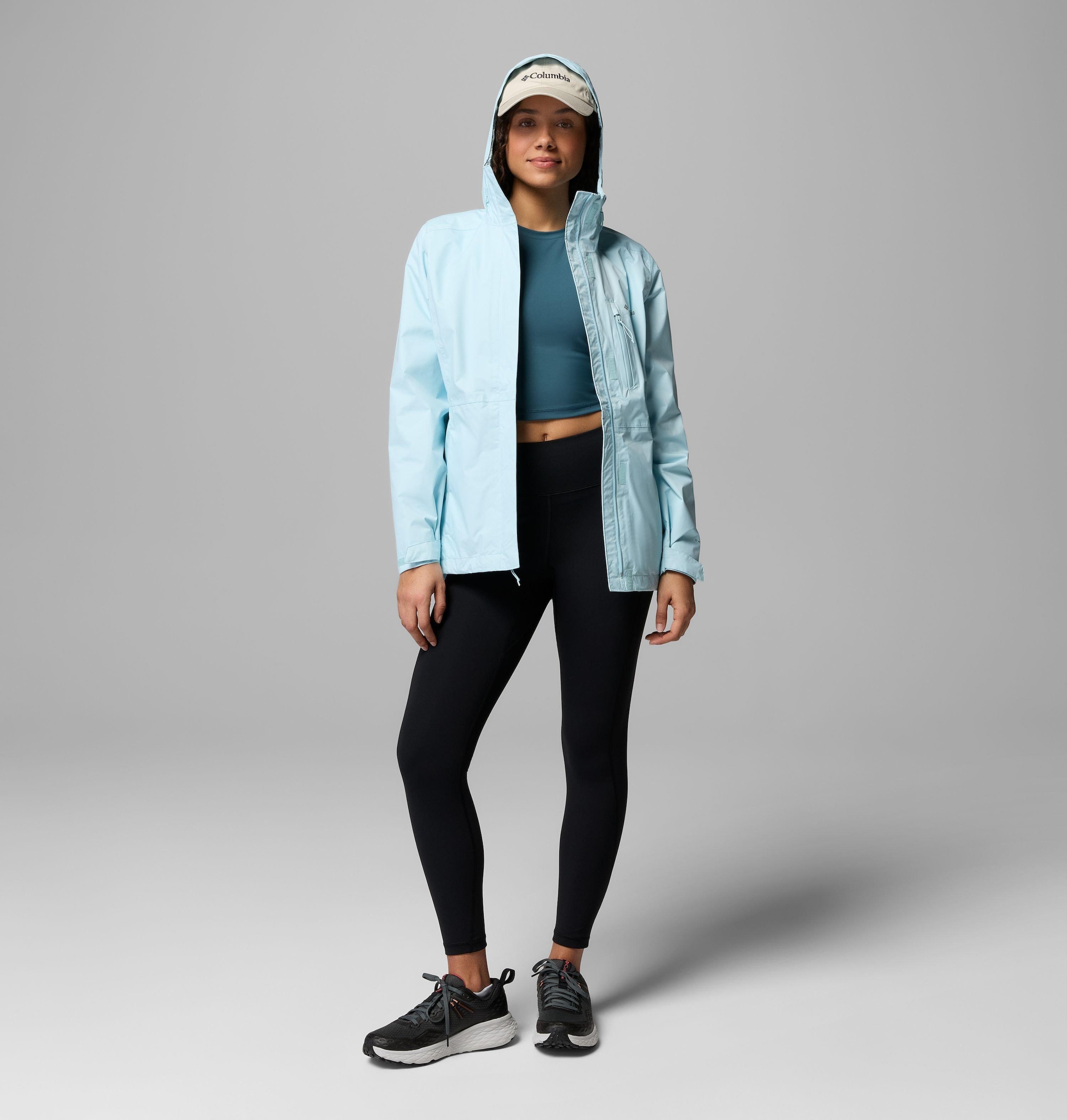 Columbia Regenjacke »Pouring Adventure III Jacket« mit Kapuze sportlicher Stil, wasserdichtes und winddichtes Material