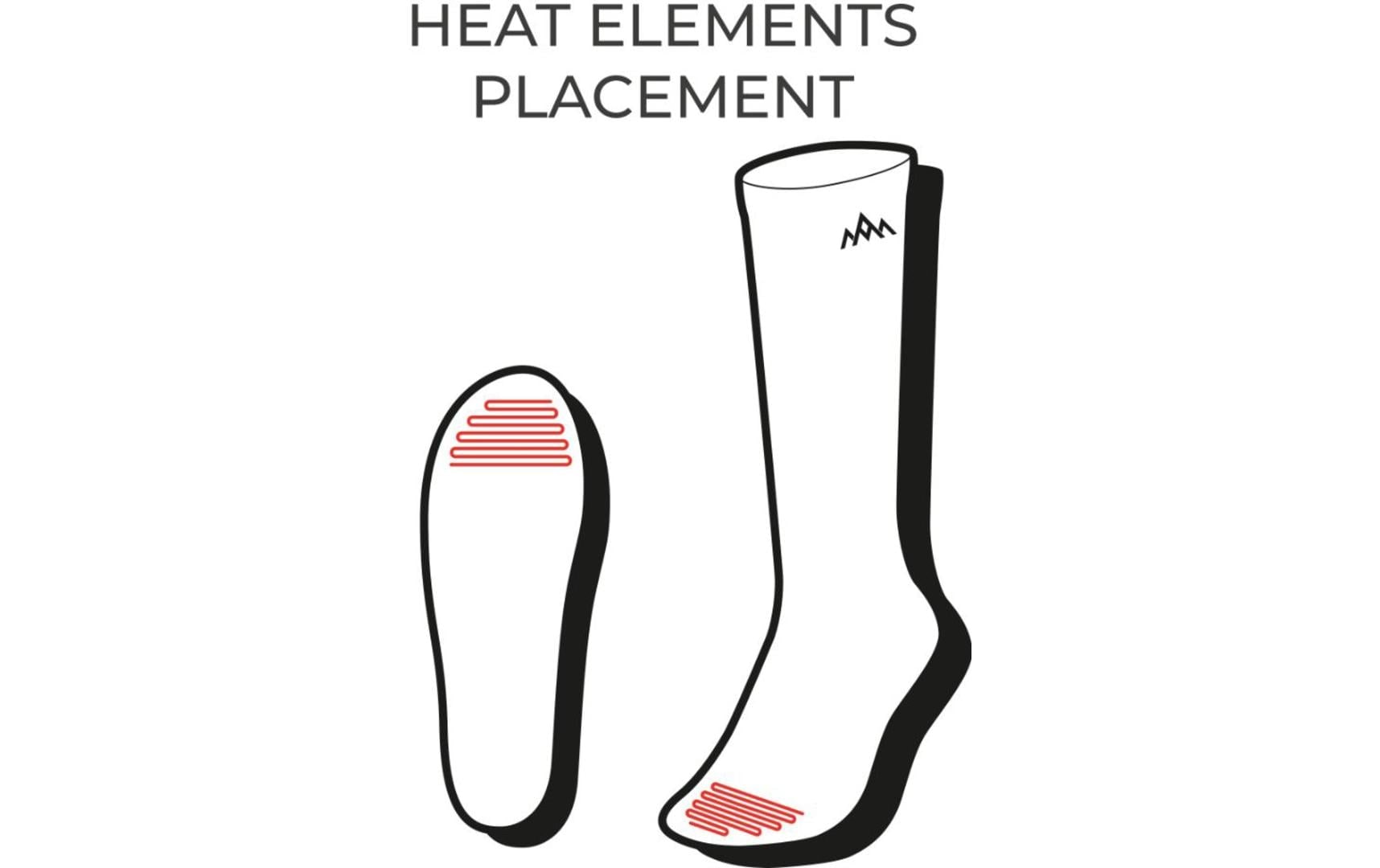   Semelles thermiques »Heat Experience Beheizbare technische Socken mit Batterien L« Sohlenwärmer