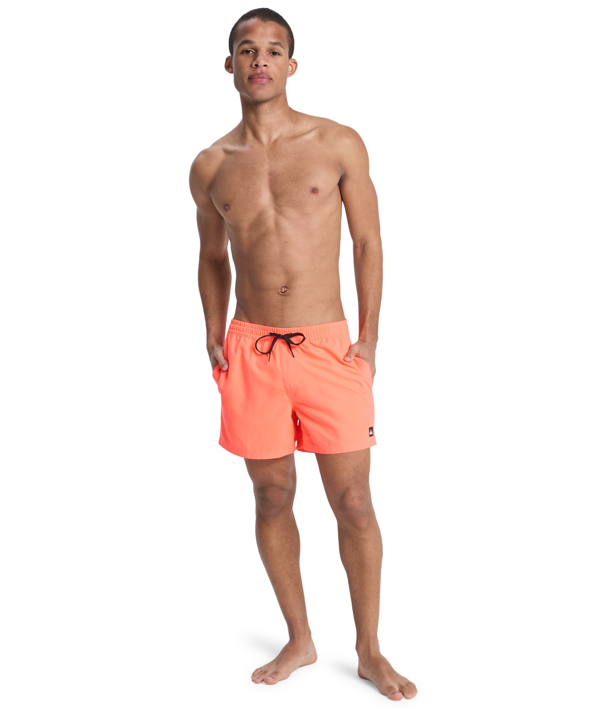 Quiksilver Short de bain »EVERYDAY VOLLEY 15« apparence unie, avec détails contrastés, coupe droite