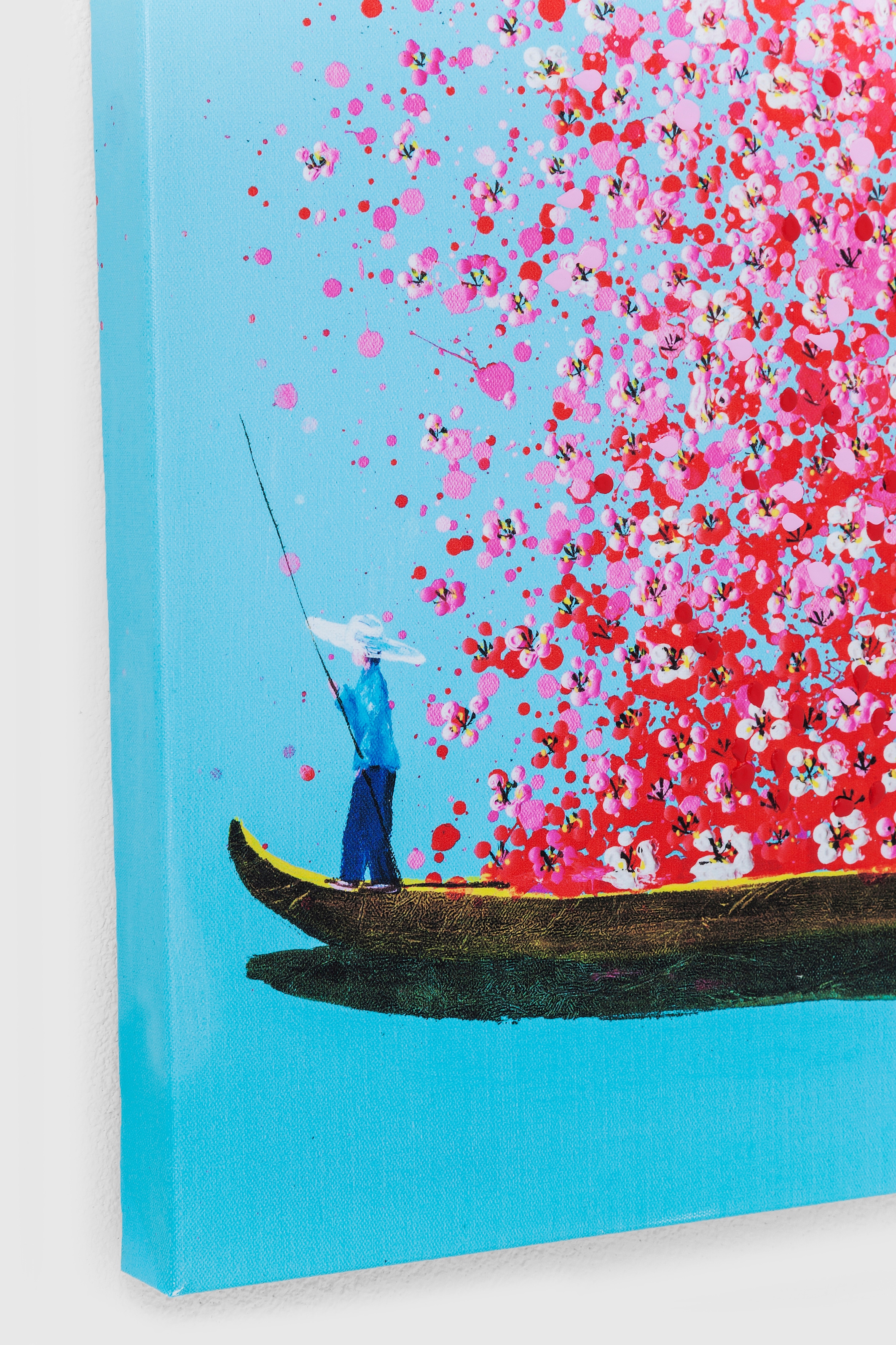 Kare Design Tableau sur toile »Bild Touched Flower Boat«