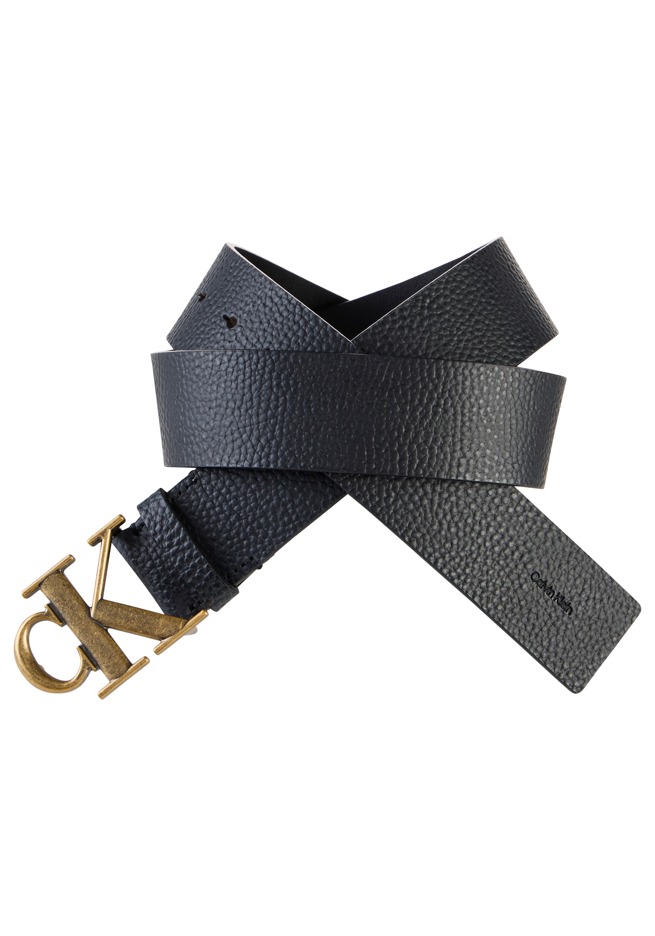 Calvin Klein Ledergürtel »CK BUCKLE PEBBLE 40MM« Regular fit und grössenverstellbar