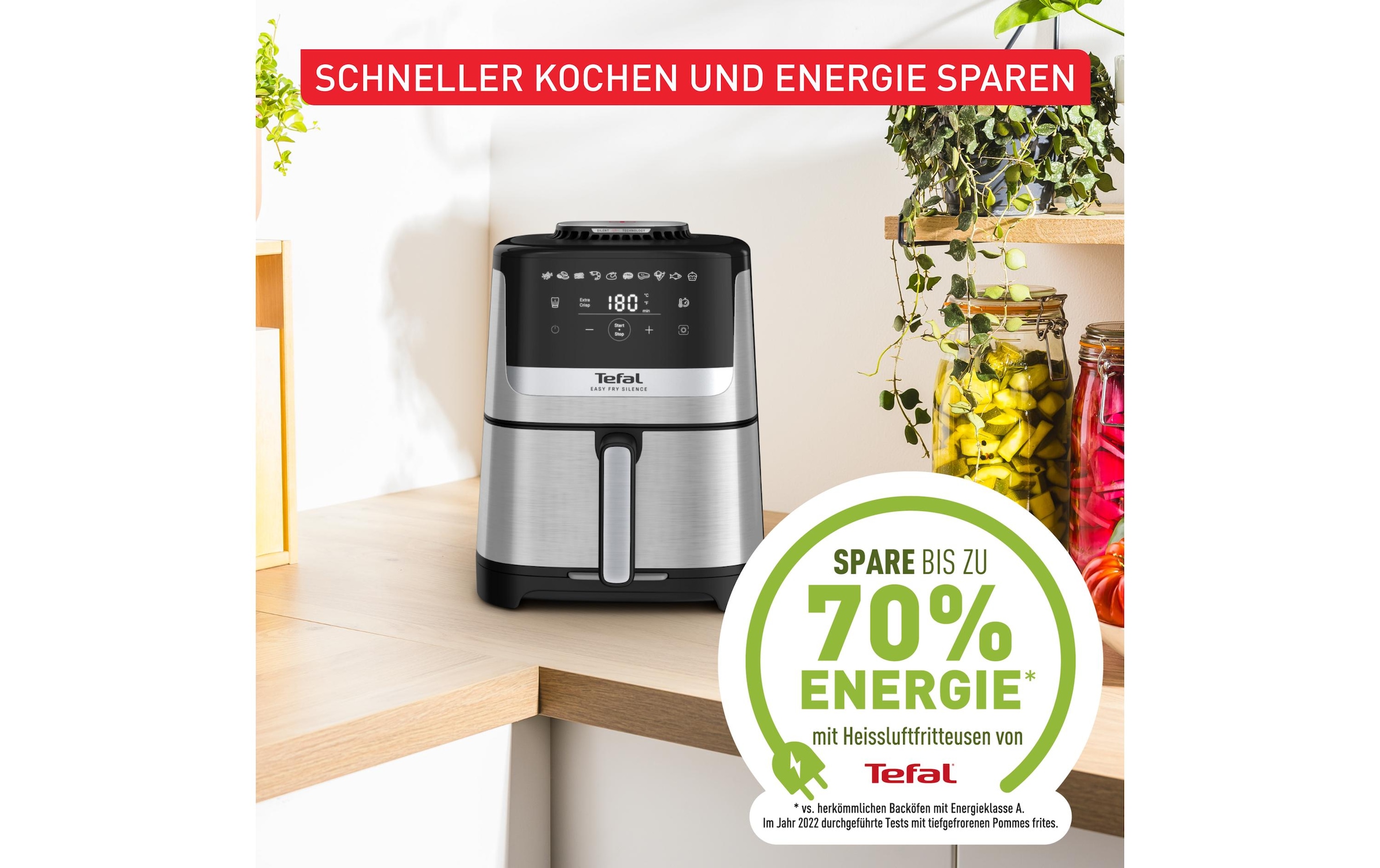 Tefal Heissluftfritteuse »Easy Fry Silence 5 l« 1670 W