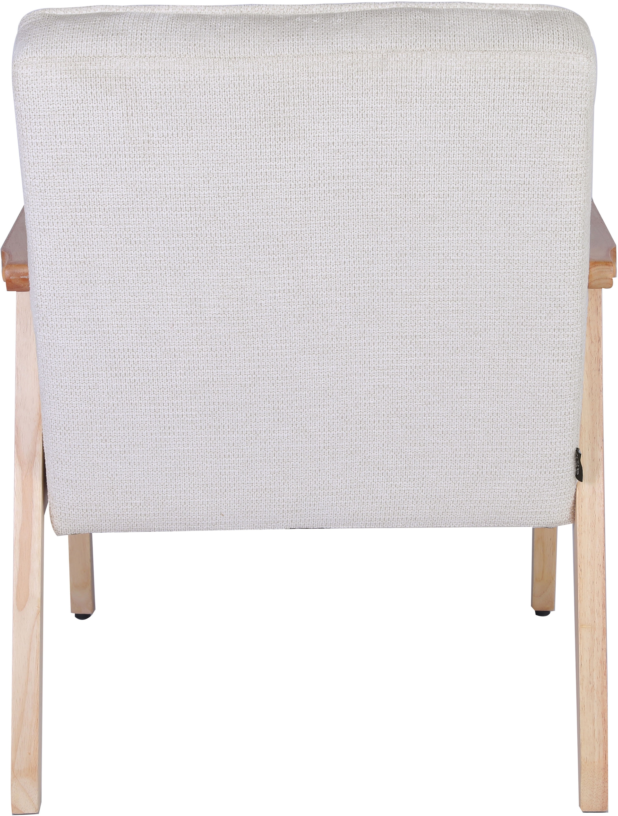 Home affaire Fauteuil lounge »MENONRI mit Armlehnen aus Massivholz« Relaxsessel, Lese-Sessel, Cocktailsessel in Cord und Webstoff