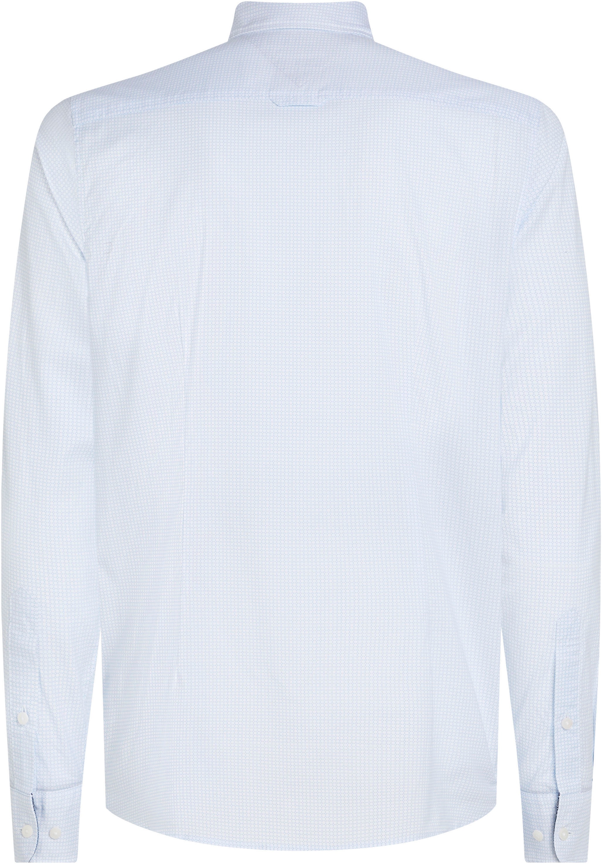 Tommy Hilfiger Businesshemd »FLEX MICRO FOULARD Slim Fit SHIRT« Mit Minimal-Print, Button-down-Kragen
