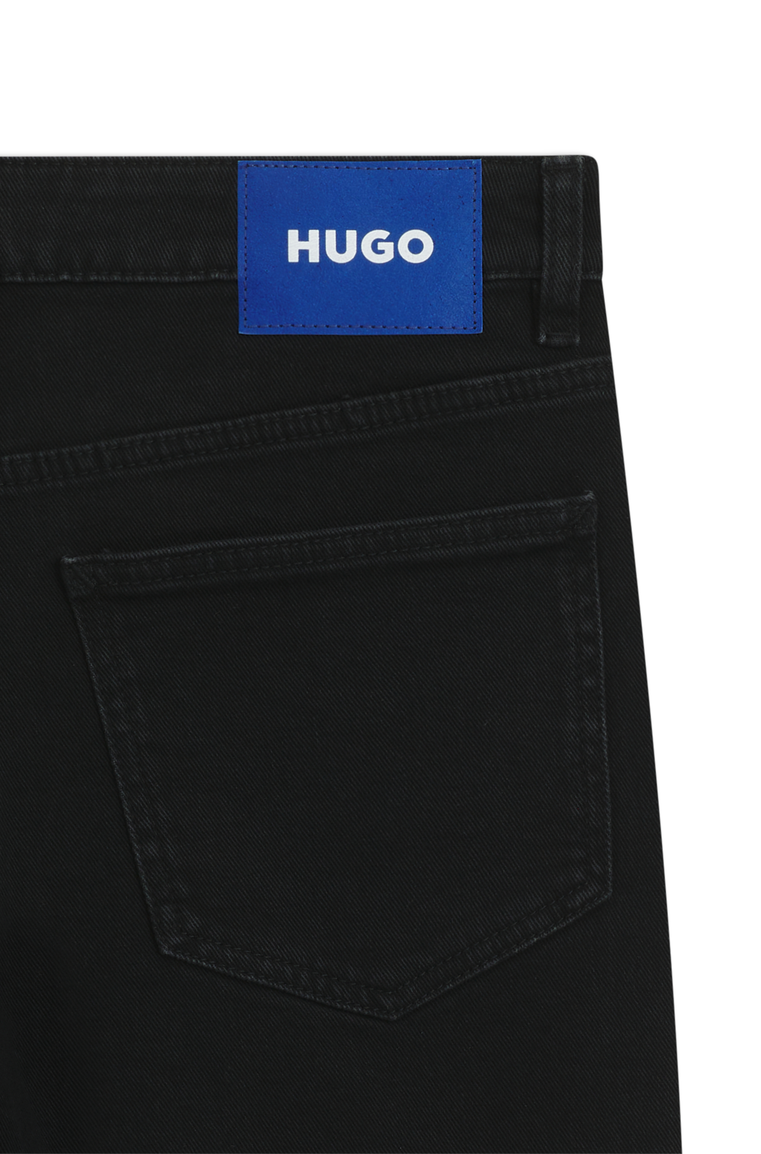 HUGO Slim-fit-Jeans »Gamera« mit Strass-Logo vorn