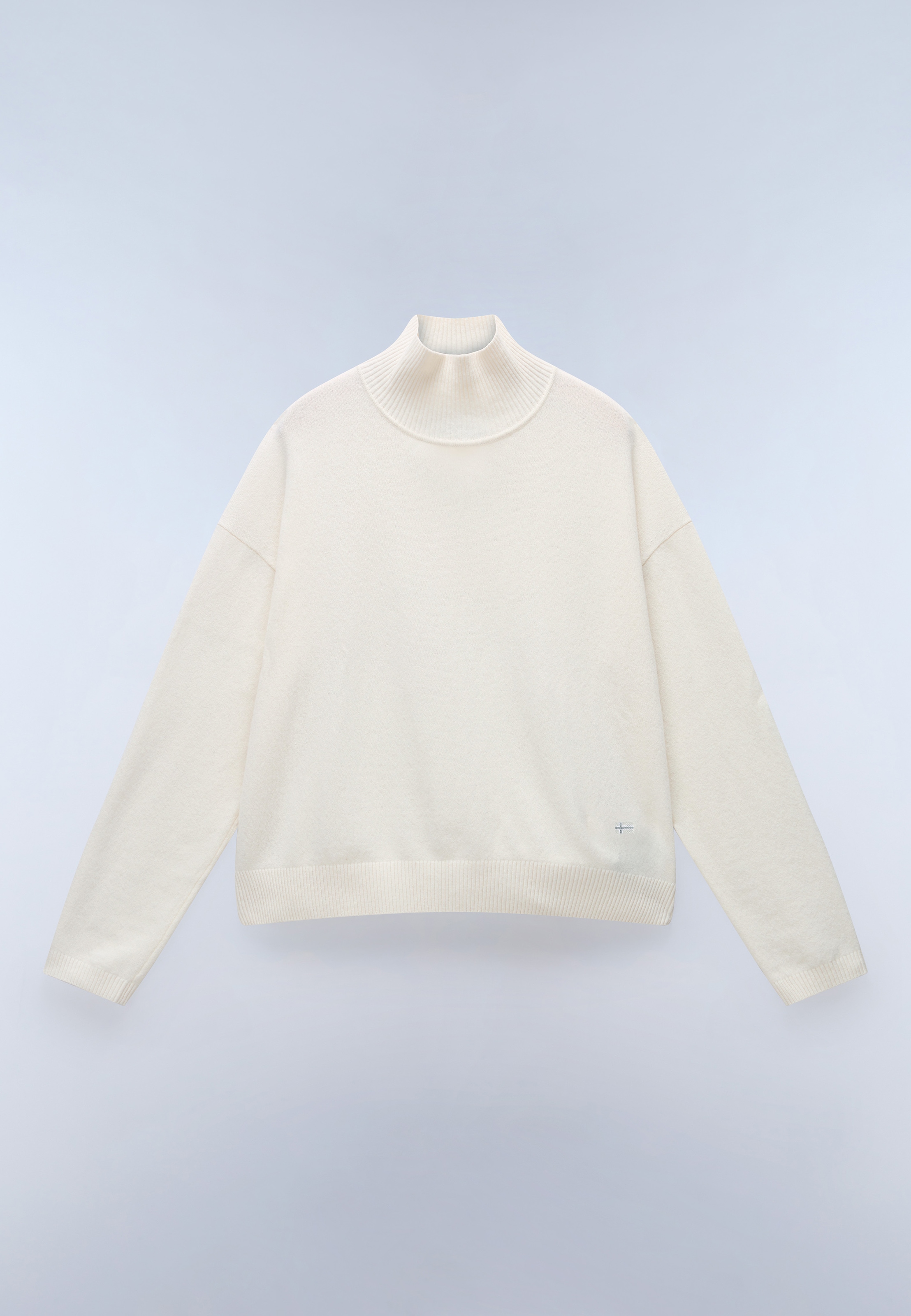 Napapijri Pull en tricot »D-MIS T W BEIGE DIMITY« style sportif, caractère tricot classique, en laine et polyamide