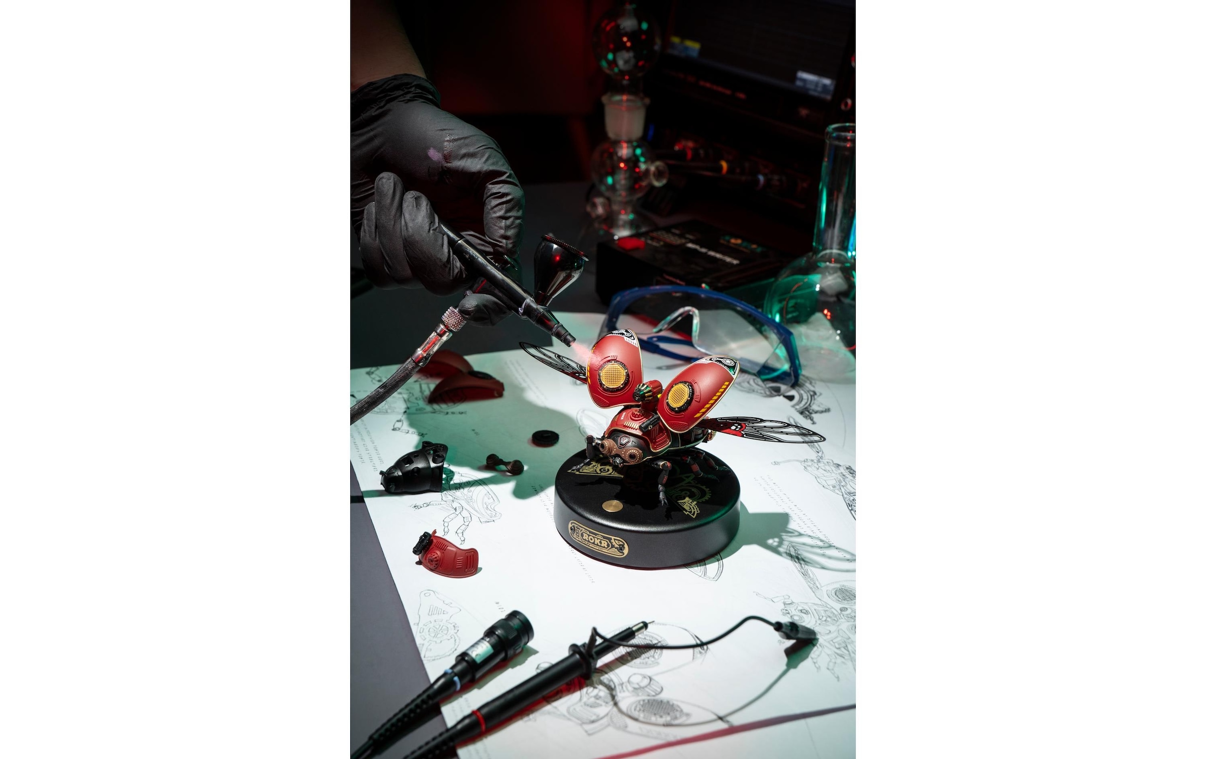   Modellbausatz »RoboTime ROKR Mechanischer Rhinozeros Käfer« 1:8