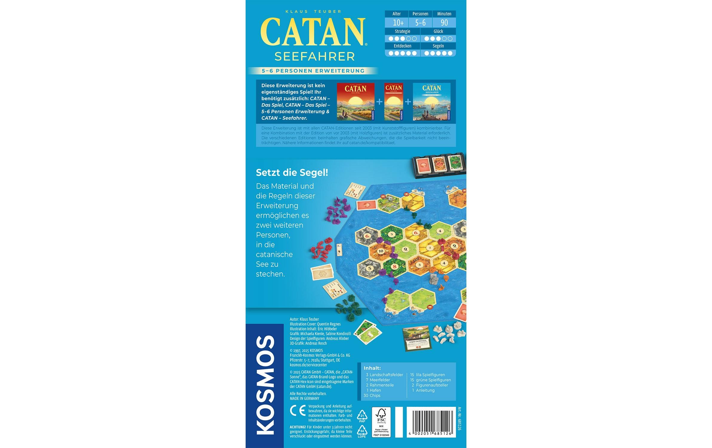 Kosmos Spiel »CATAN Seefahrer 5/6«