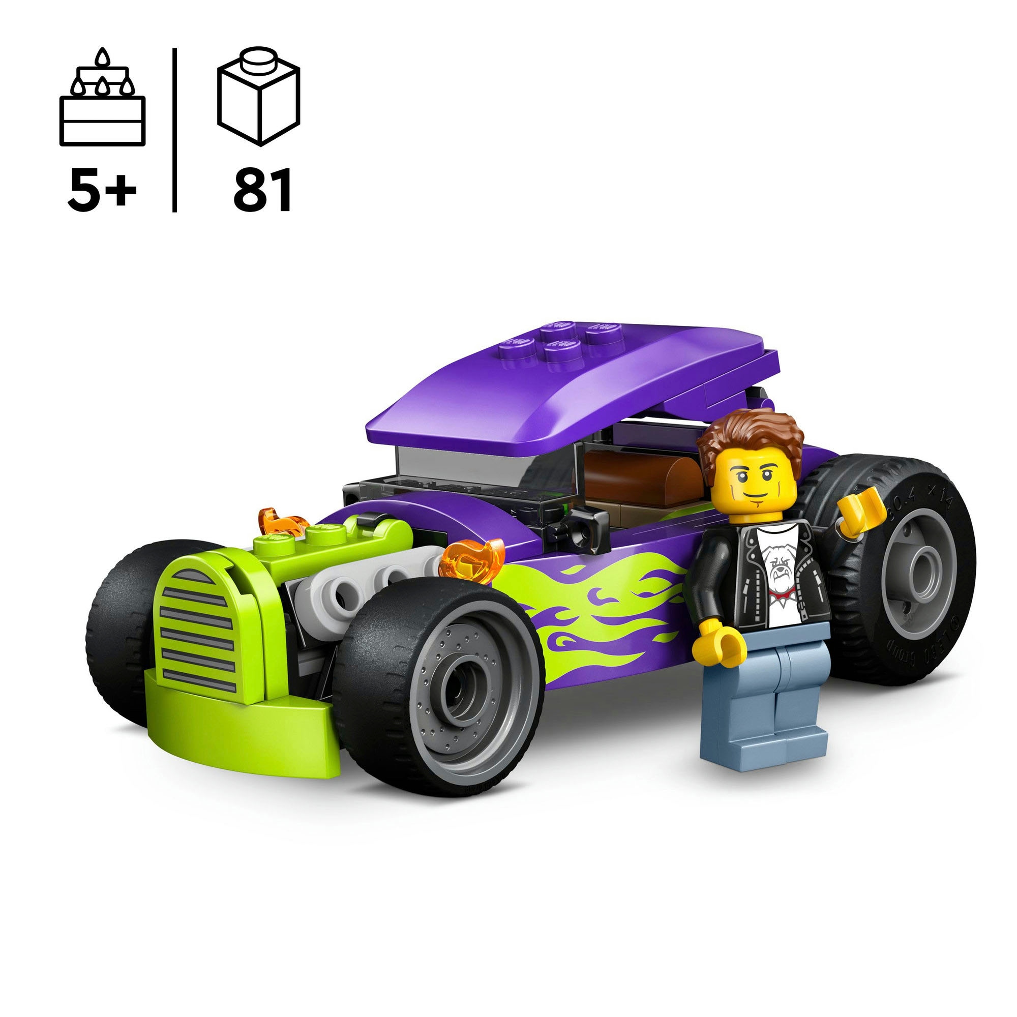 LEGO® Konstruktionsspielsteine »Hot Rod (60485), LEGO City« Made in Europe
