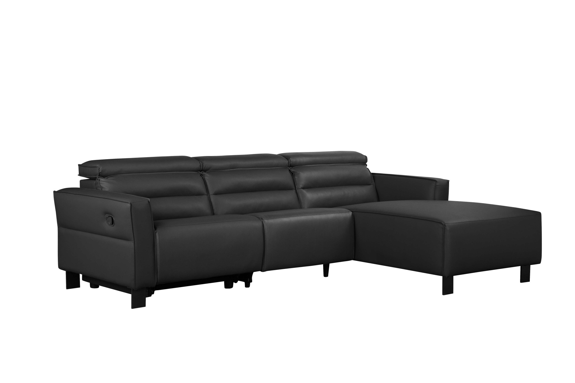Home affaire Ecksofa »Carpari, L-Form, 263 cm, manuelle o. elektrische Relaxfunktion,« USB A/C und Kopfteilverstellung