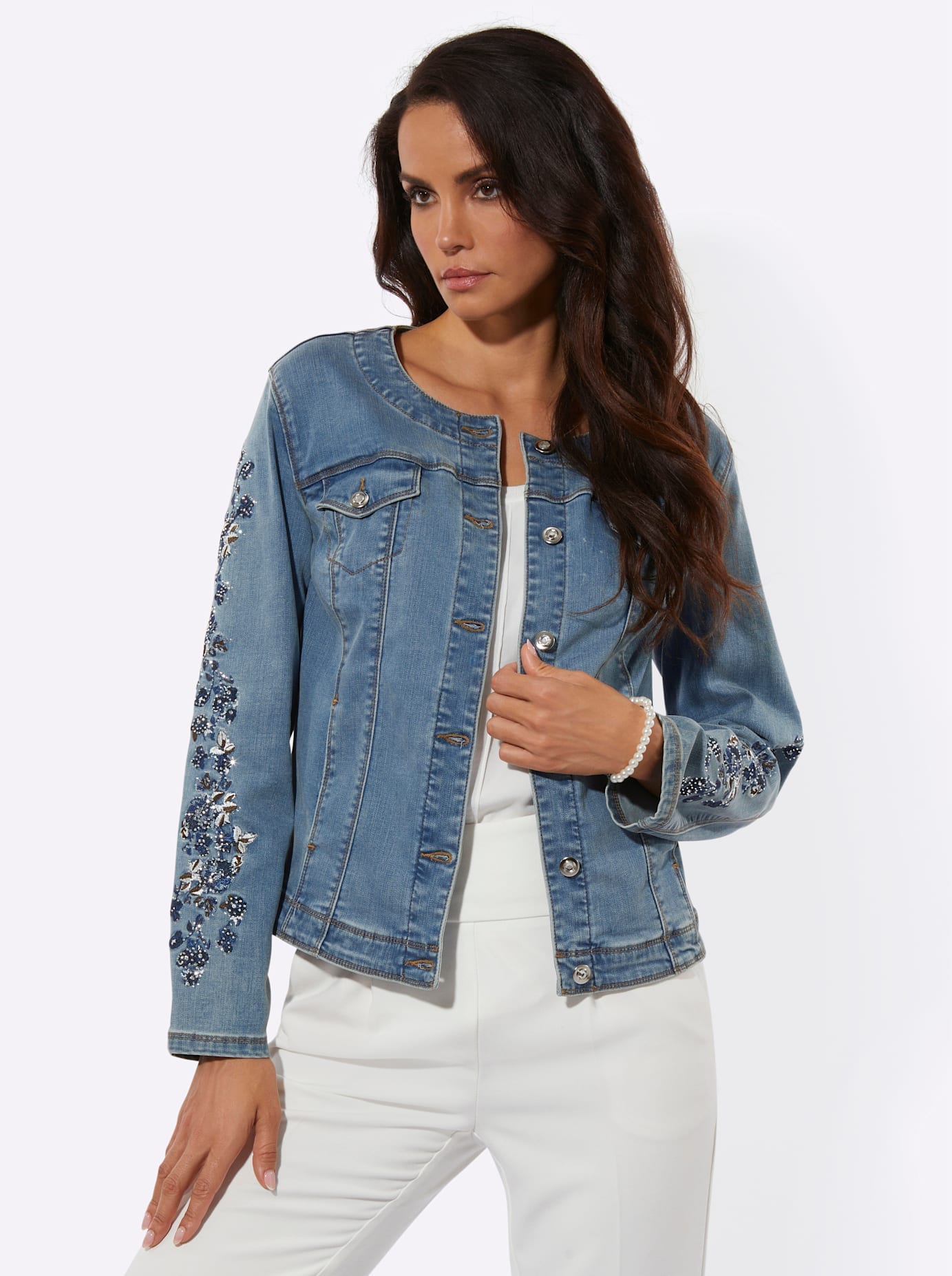 creation L Jeansblazer »Lyocell-Baumwoll-Jeansblazer«