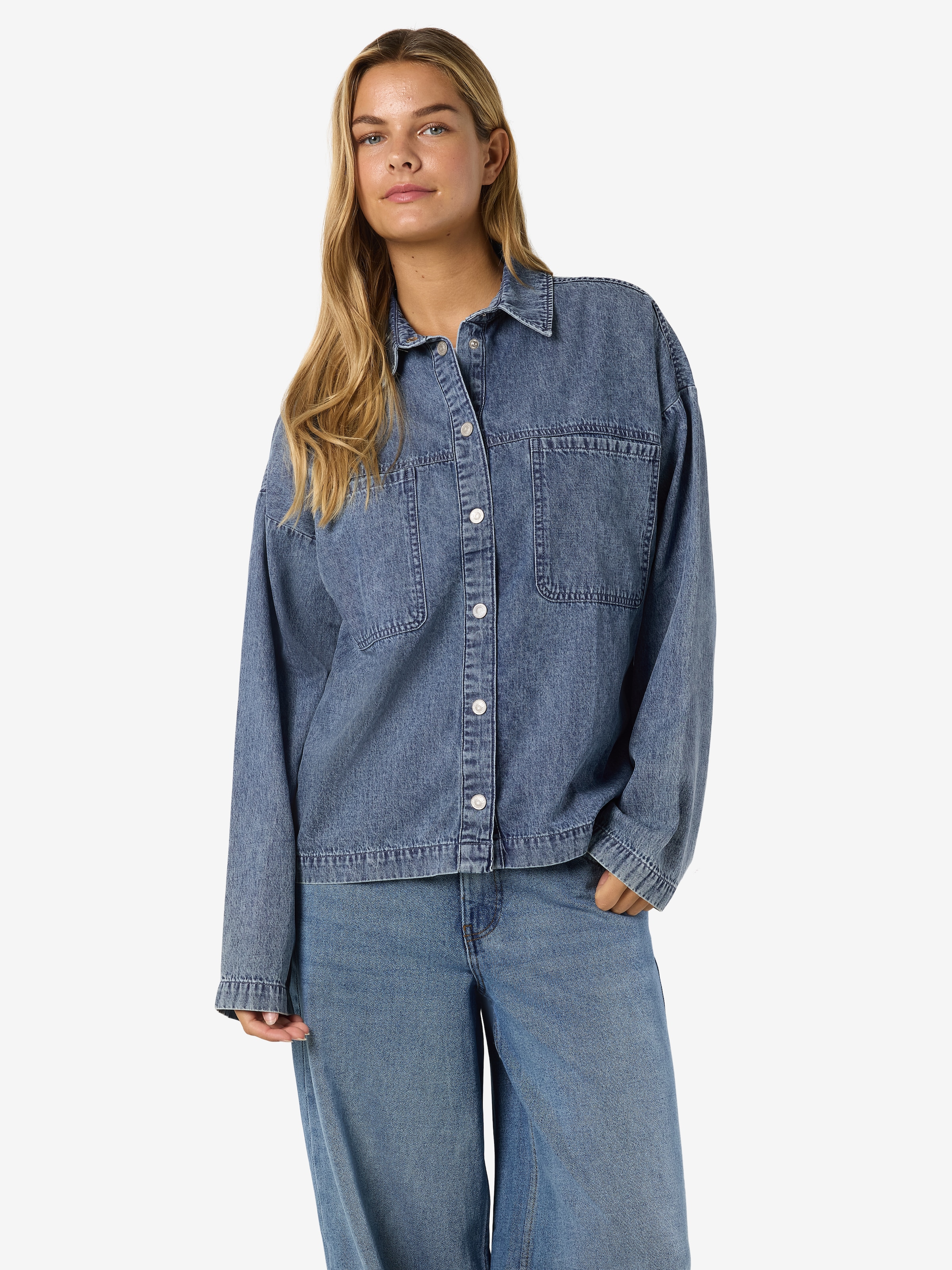 Noisy may Blouse en jean »NMENZA L/S OVERSIZE SHIRT MG004MB NOOS«