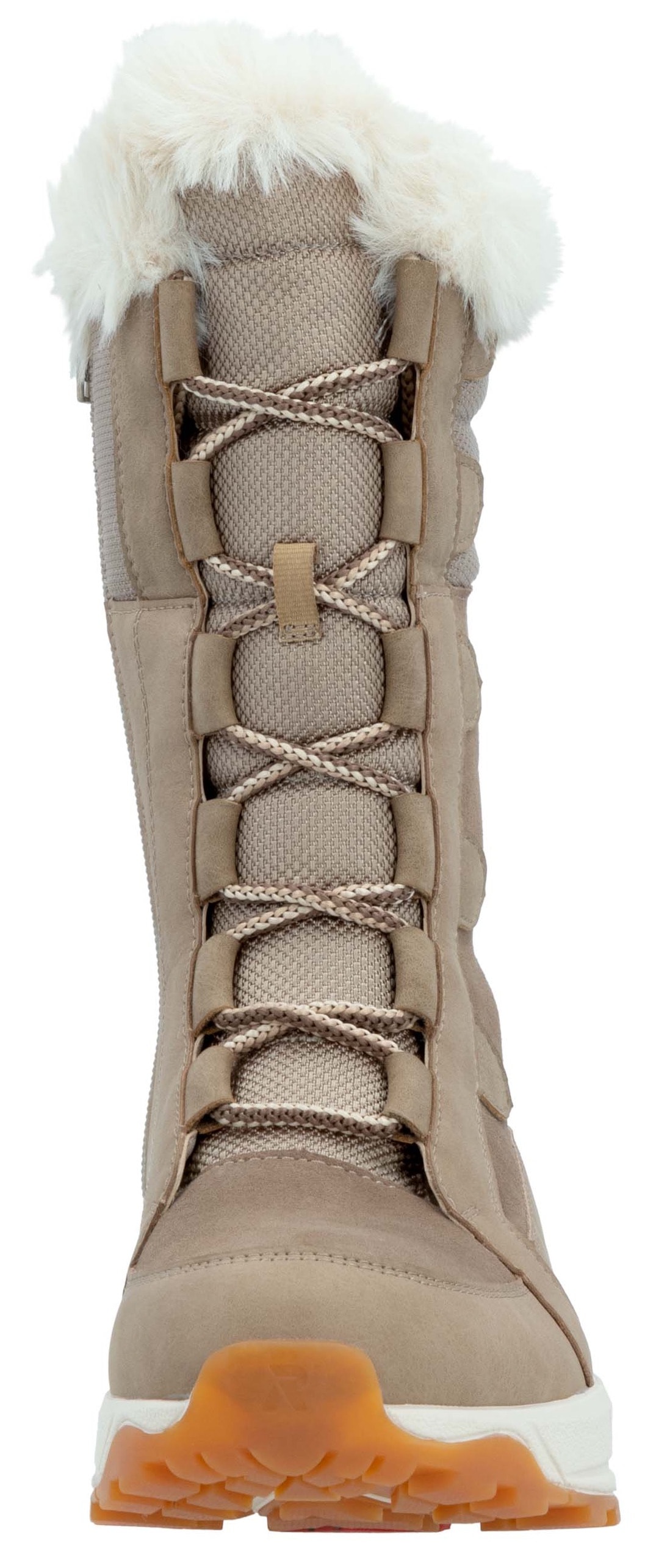 RIEKER Sport Winterboots  , Schneeboots, Winterboots mit Lammwollfutter, Fiber Grip Laufsohle