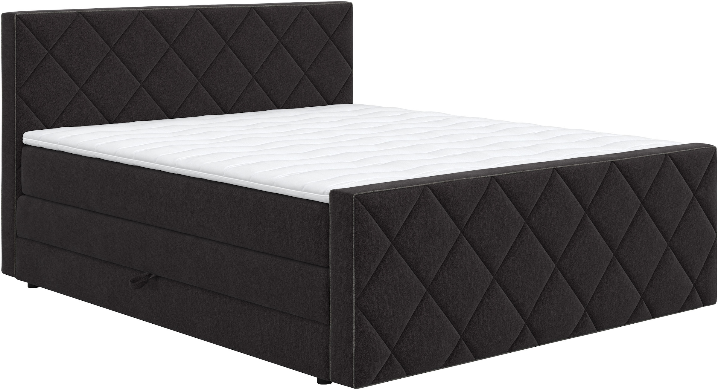 COTTA Lit boxspring »Tower inkl. Bettkasten, mit Keder in abgesetzter Farbe« in verschiedenen Breiten, Härtegraden und Farben erhältlich