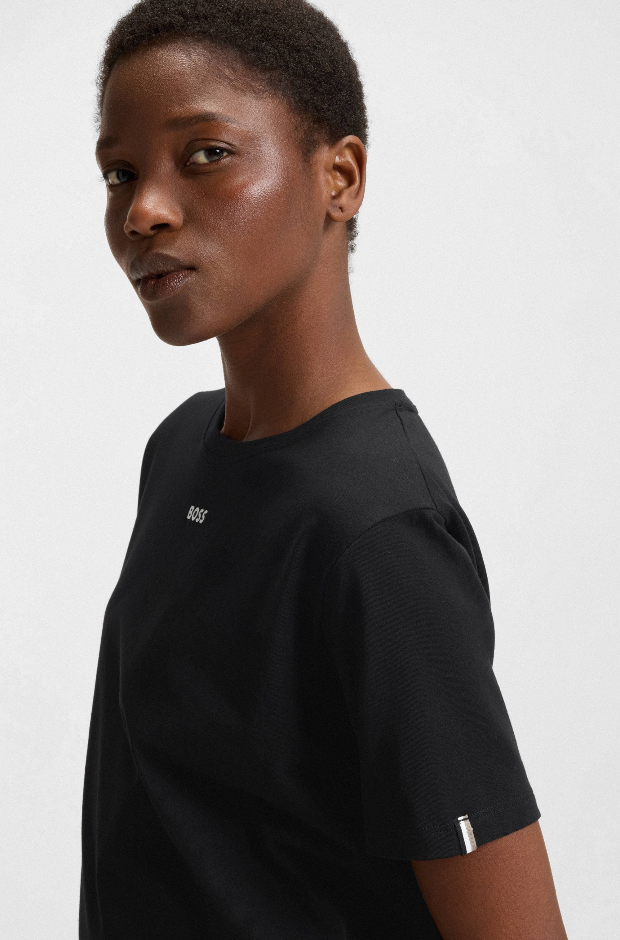 BOSS Pyjama »CI Short Set« 2 pièces zweifarbig, Rundhals