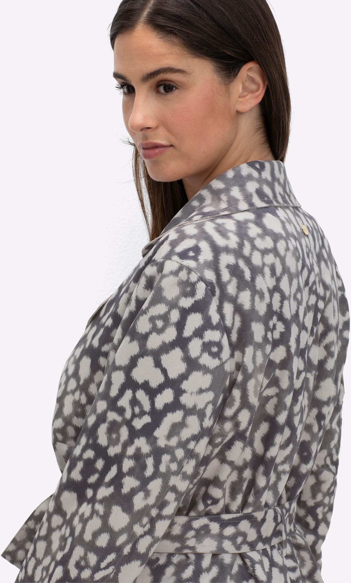 Sheego Langjacke ohne Kapuze