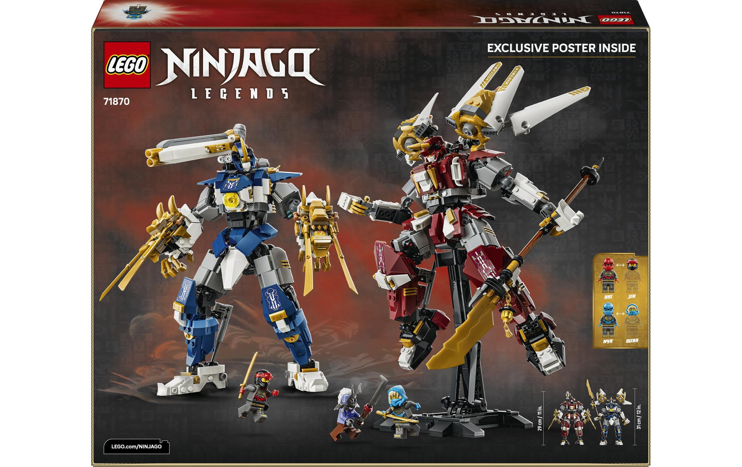 LEGO® Konstruktionsspielsteine »Die Zwillings-Titanmechs (71870), LEGO Ninjago« Made in Europe