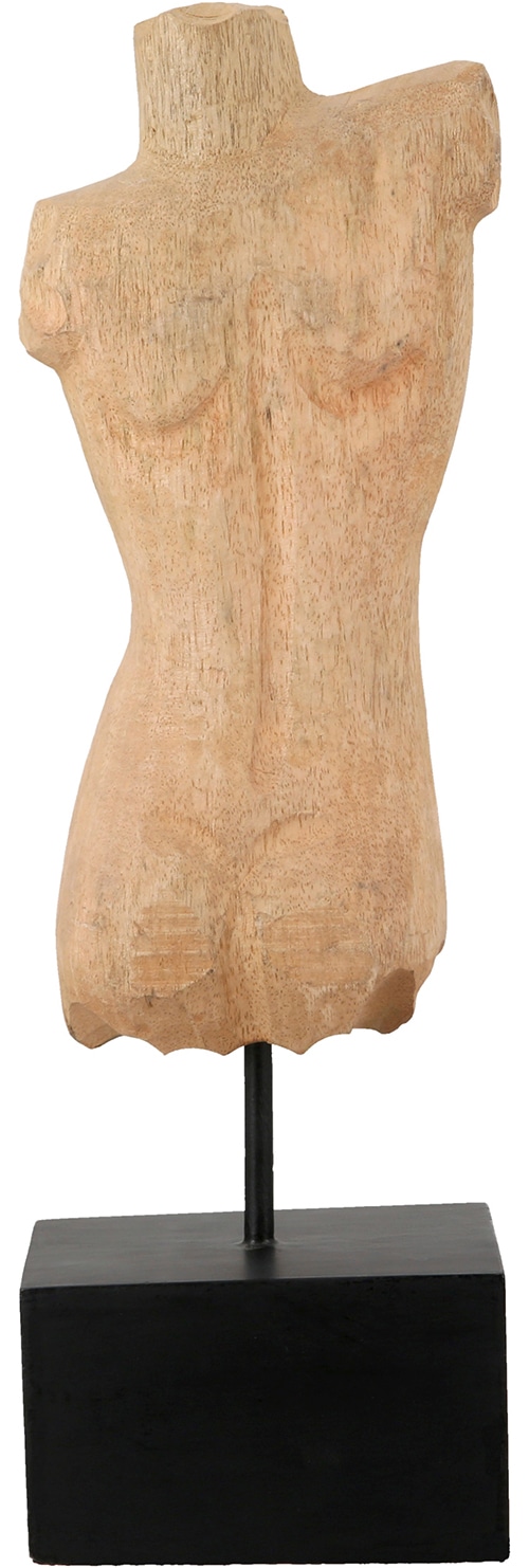 GILDE Skulptur »Skulptur Torso naturfarben« Torso abstrakte Skulptur dekorativer Aufsteller Wohnaccessoire
