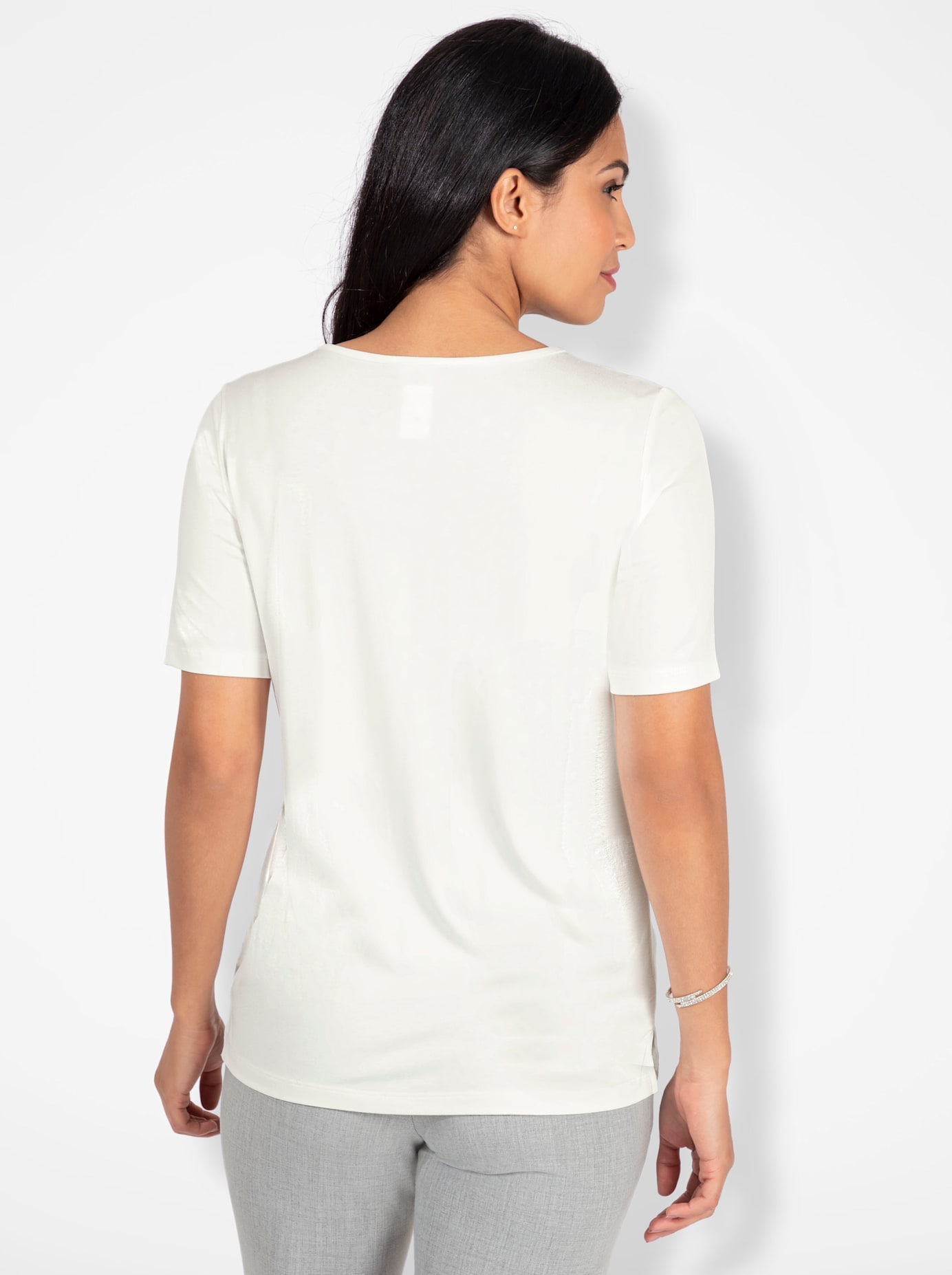 Lady Shirt à col rond »Shirt« 1 cuis