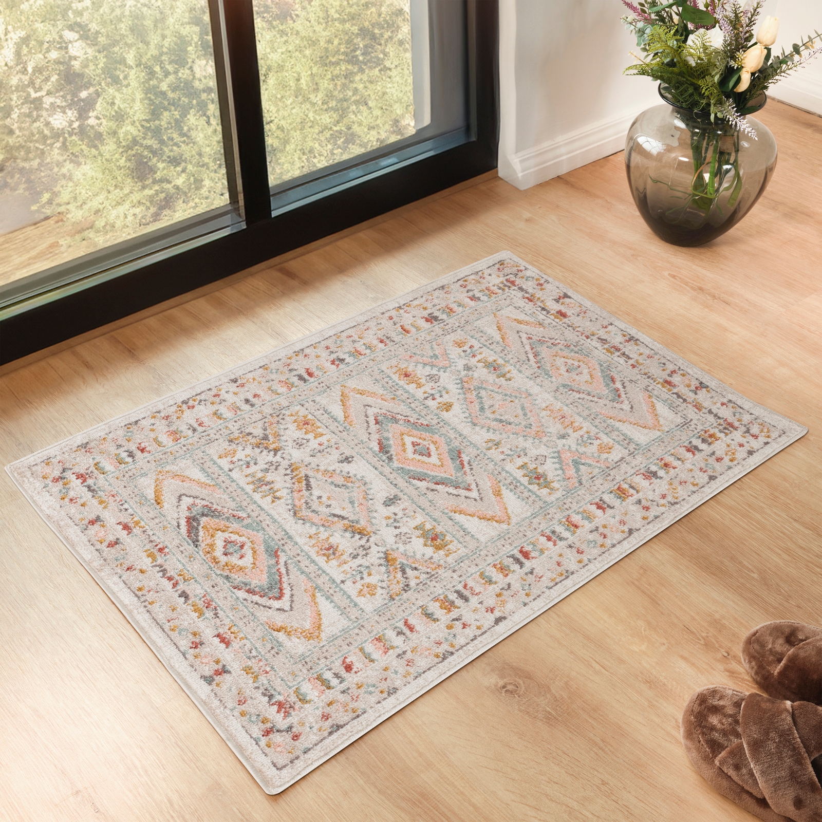 Livabliss Tapis »JAIPUR« Rectangulaire 13 mm Höhe Orient-Optik, Vintage Design, Boho Stil, Kurzflor, Wohnzimmer