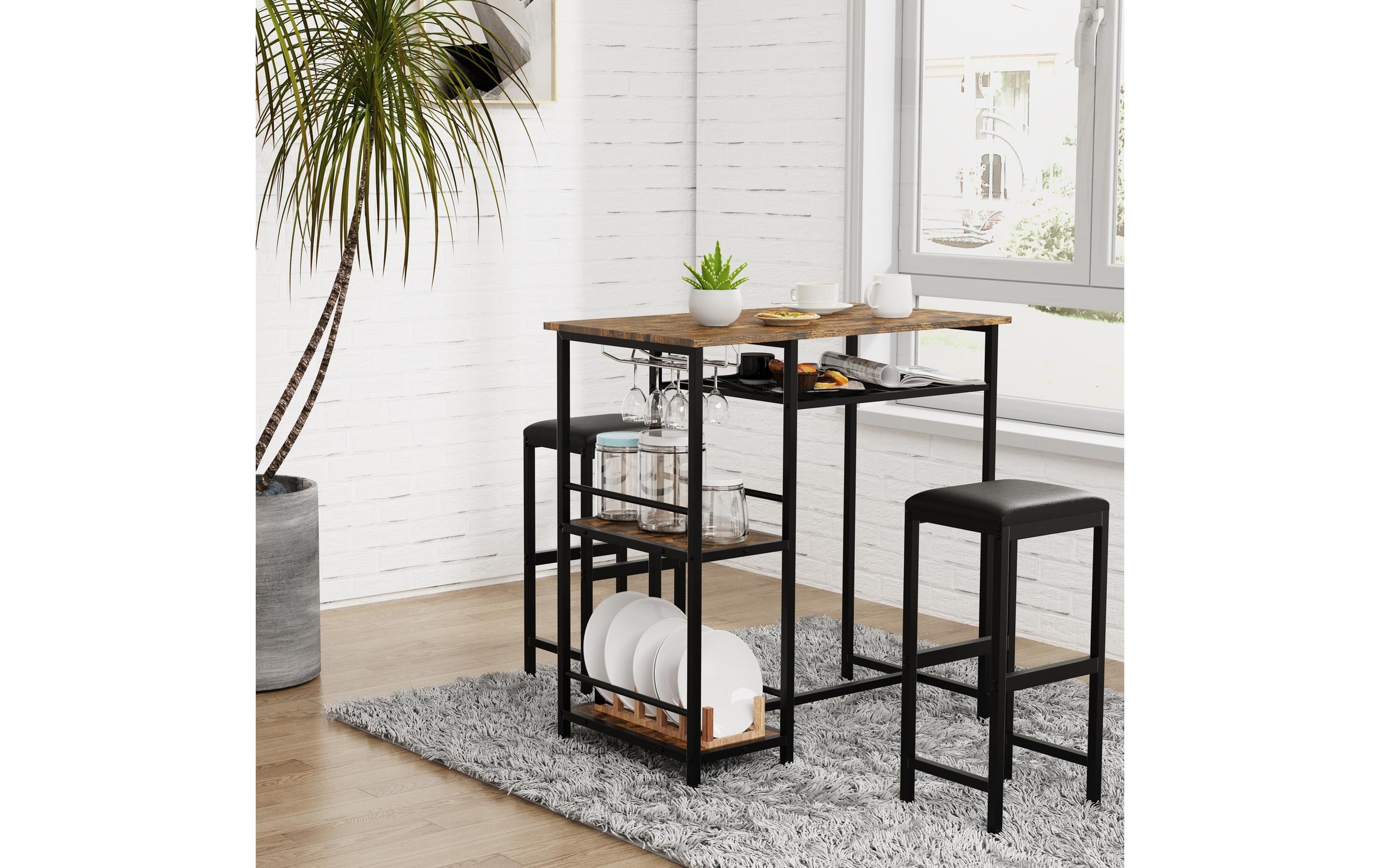 VCM Table de bar »Kolari 90 x 93 cm«