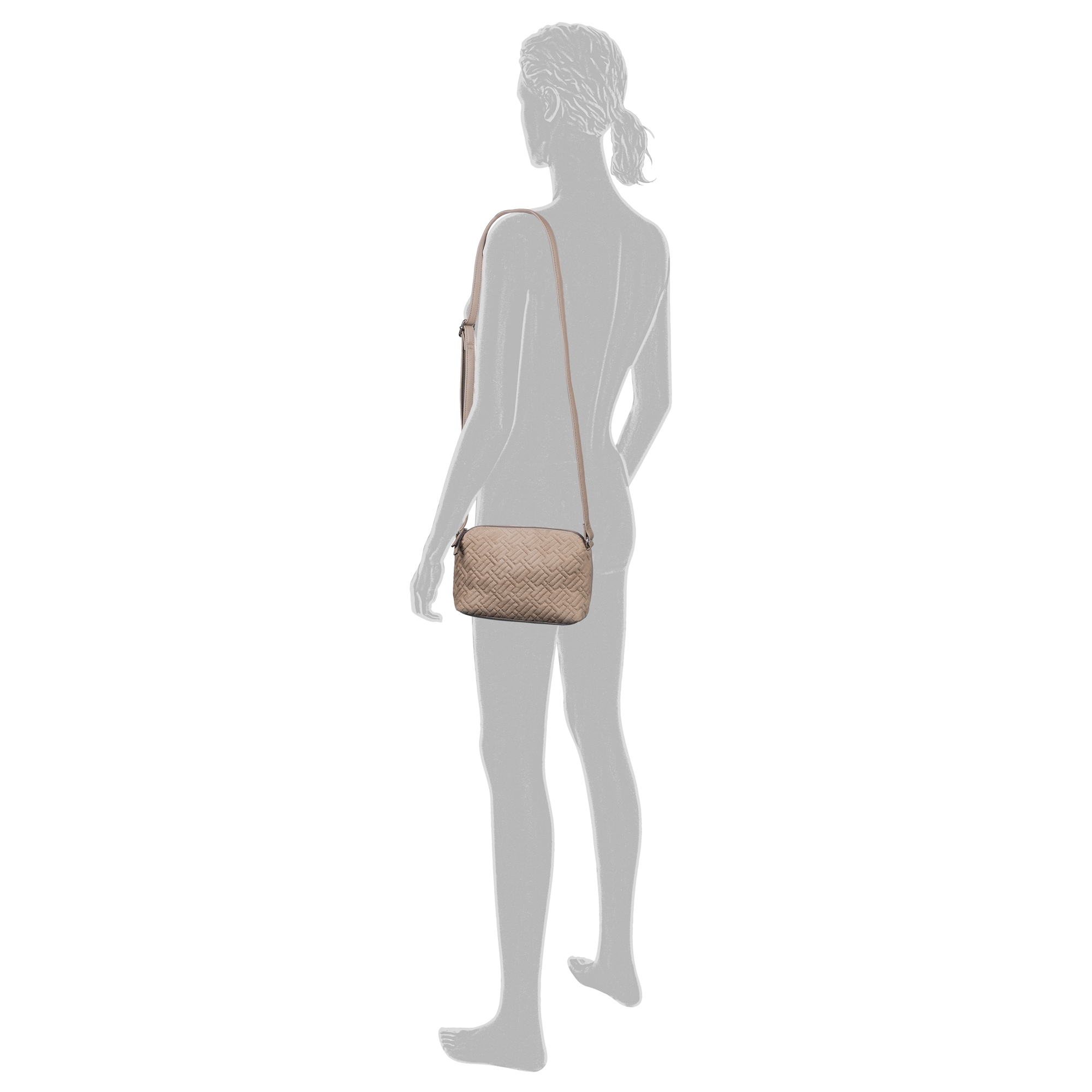 TOM TAILOR Sac à main »Xanthia« Sac bandoulière pour femme avec embossage