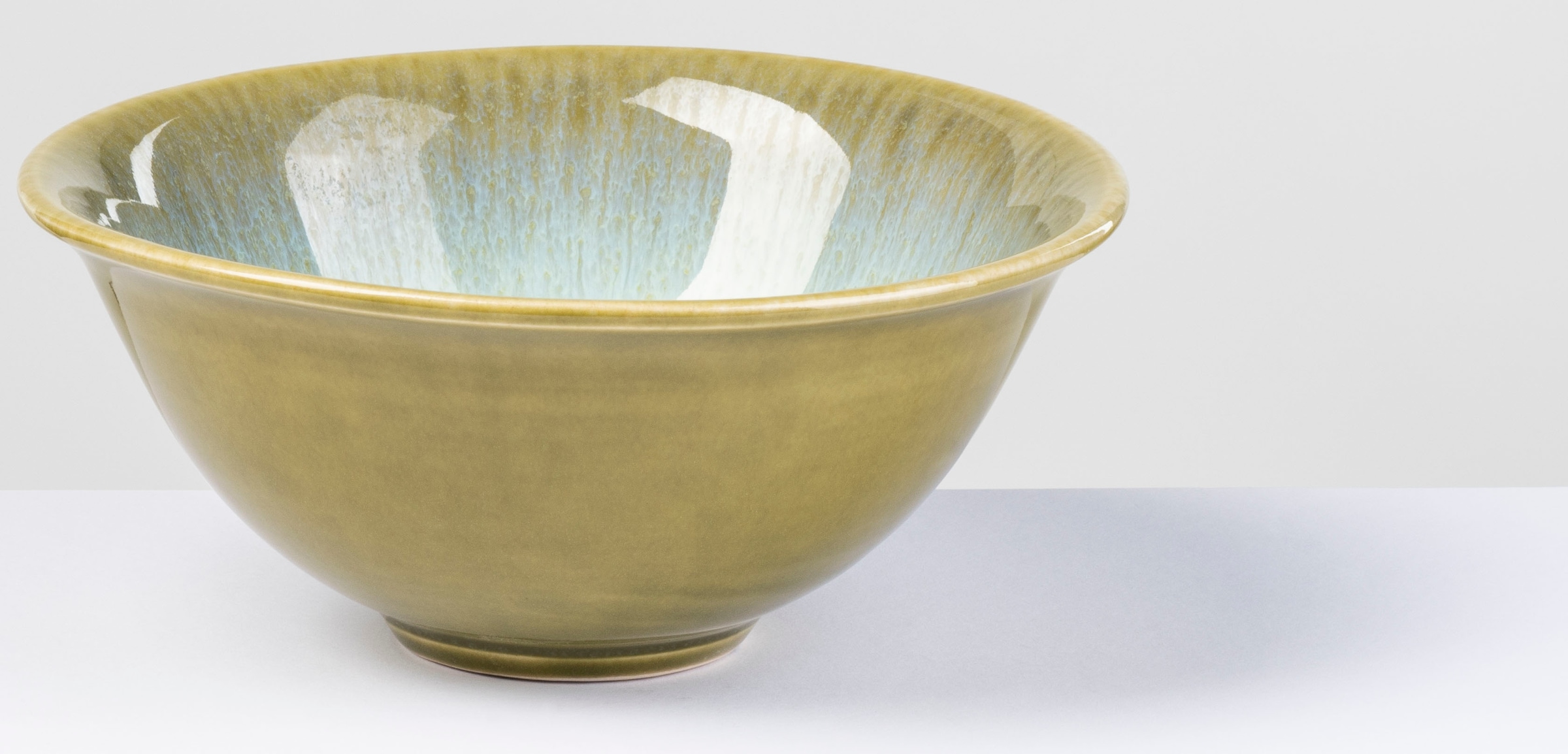 gipfelstück Bol à céréales »Flussufer« 4 cuis Reaktivglasur, aussergewöhnlicher, visueller Farbverlauf, Ø 15 cm