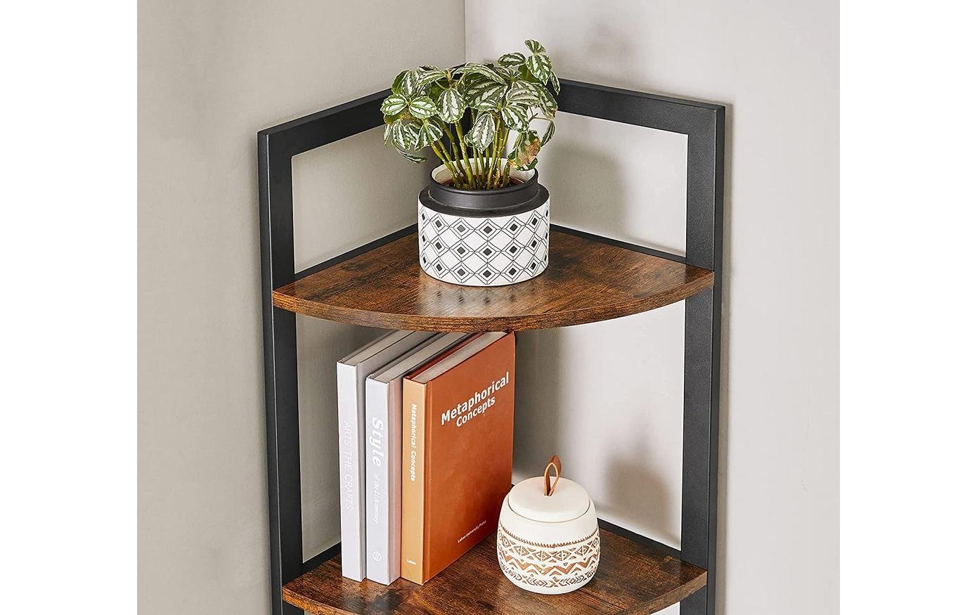 VASAGLE Regal »30 x 150 cm, Braun/Schwarz«