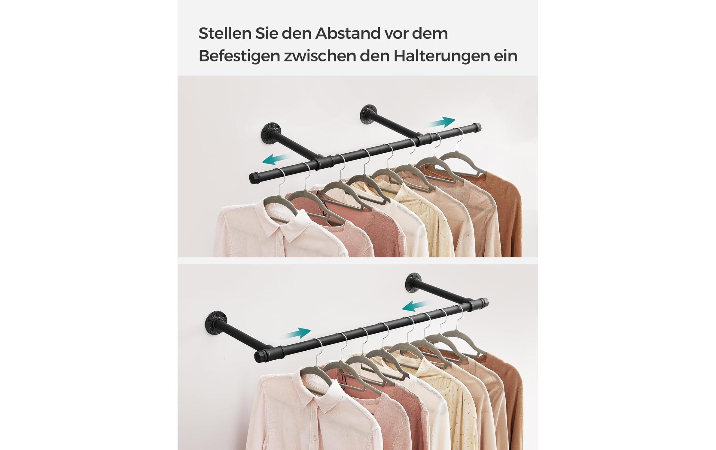 SONGMICS Wandgarderobe »2 Stück 84 cm x 7 cm« 2 Stk. tlg.