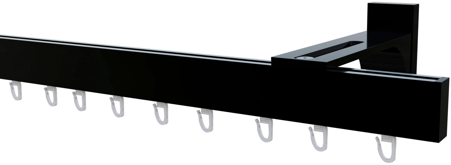 indeko Gardinenstange »Bern« 1 läufig-läufig Wunschmasslänge Innenlauf Komplett-Set inkl. Gleitern und Montagematerial