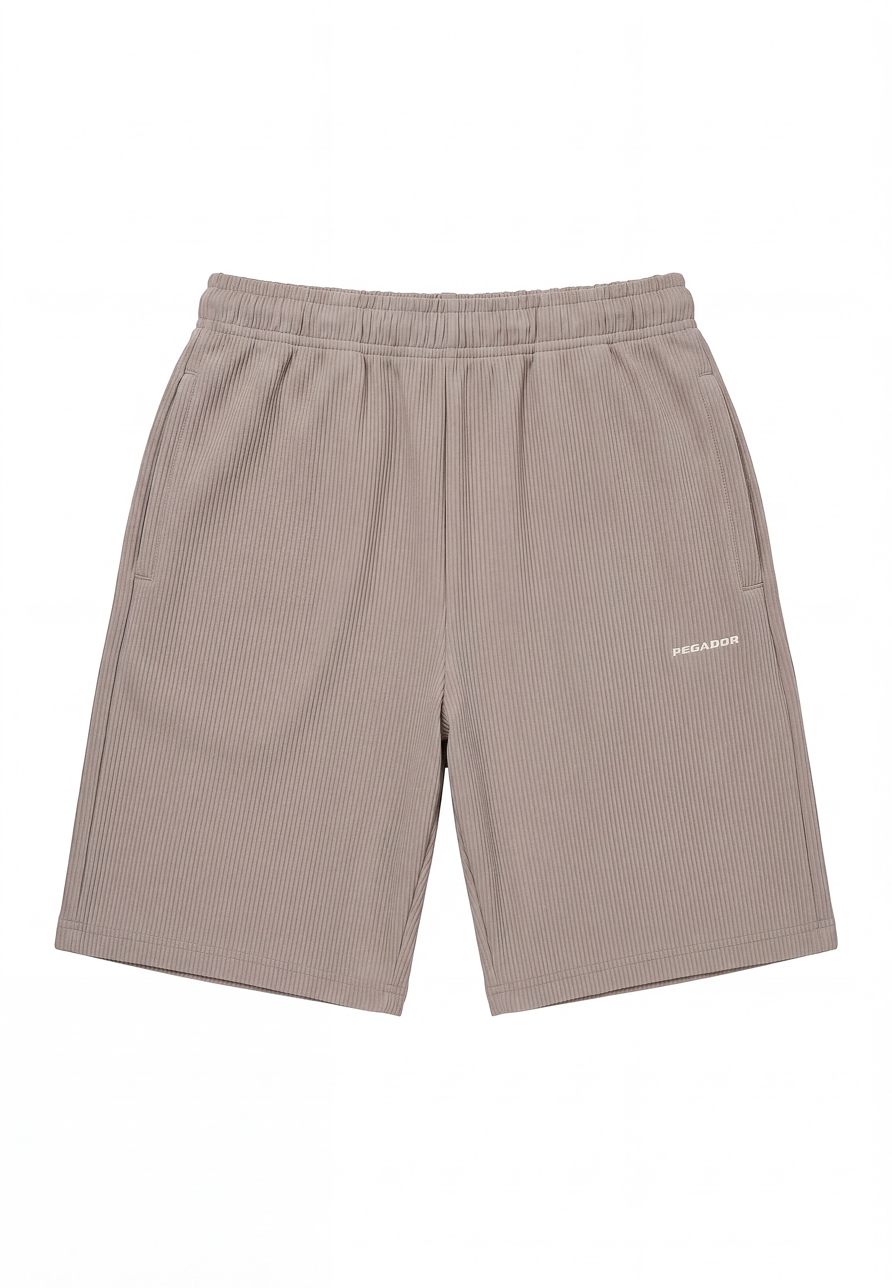 PEGADOR Short »TROY PLISSEE SHORTS«  Baumwollmischung, regular fit