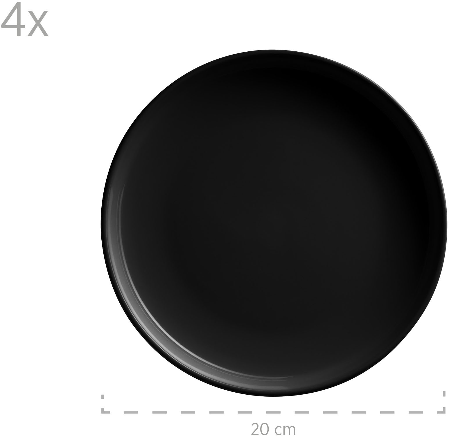 my home Kombiservice »Kosima« 16 Teile, Geschirrset für 4 Personen
