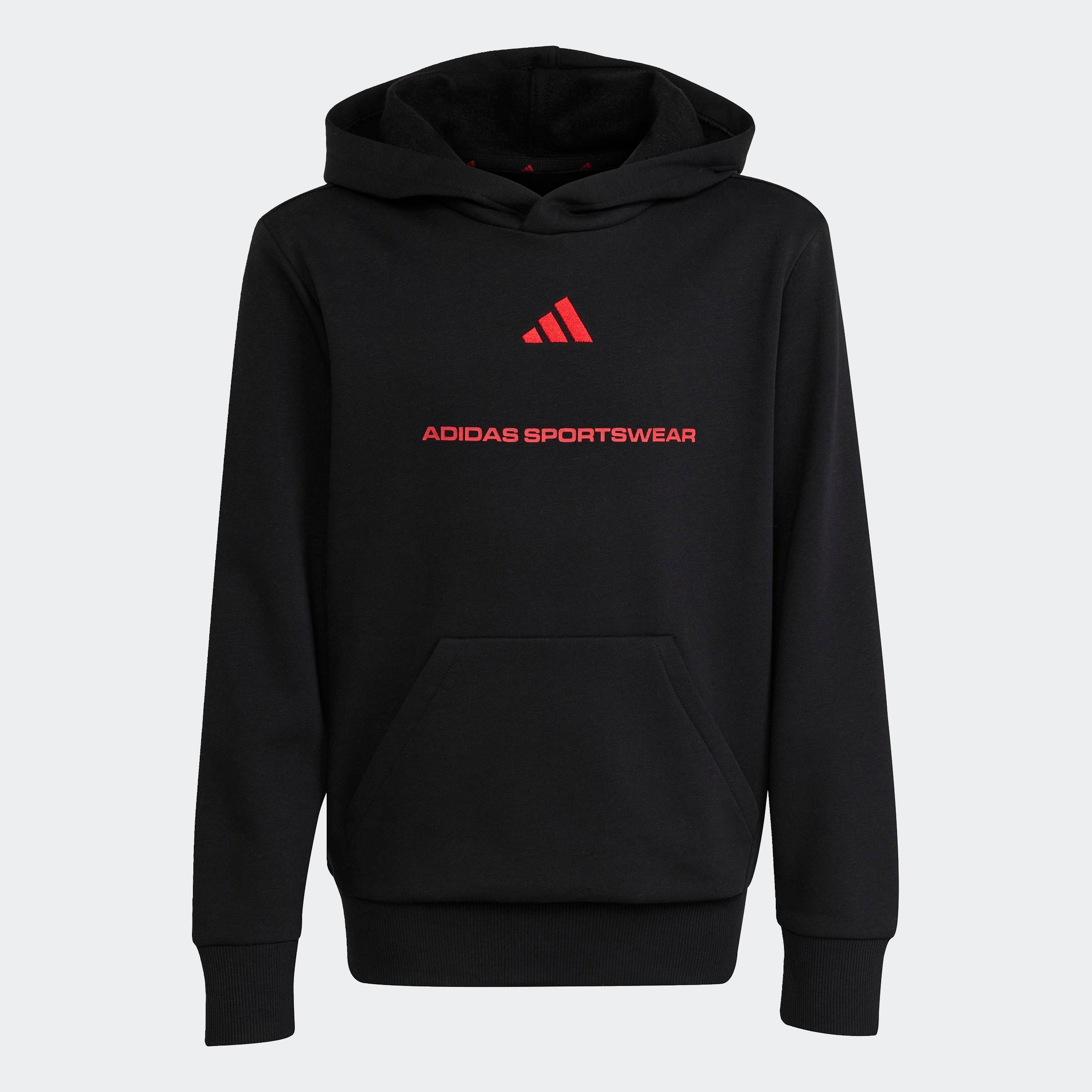 adidas Sportswear Kapuzensweatshirt »ADIDAS SLOGAN FLEECE-HOODIE«, mit Kängurutasche, sportlicher Stil, aus weichem Fleece
