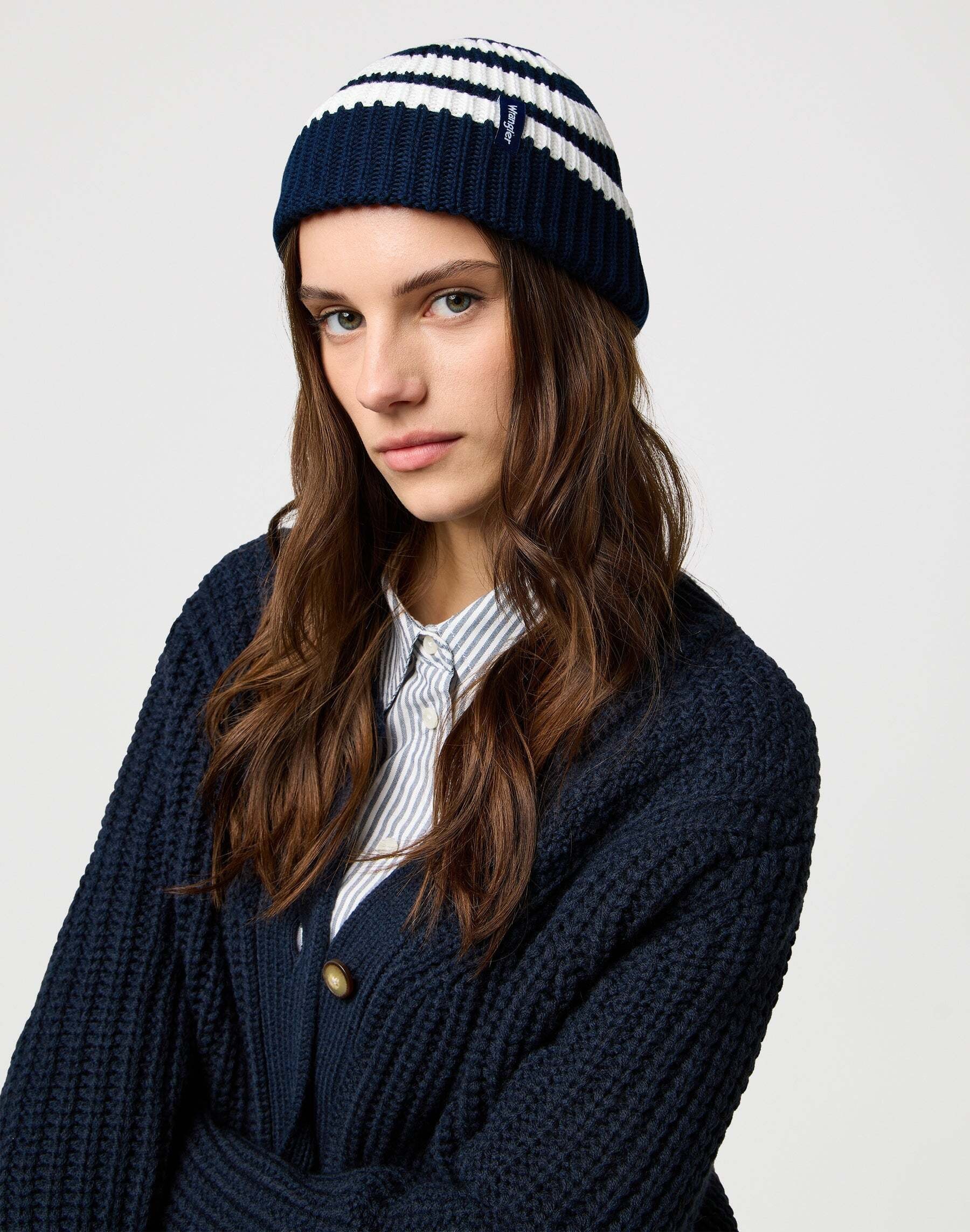 Wrangler Strickmütze »WRANGLER Mütze Striped Beanie«
