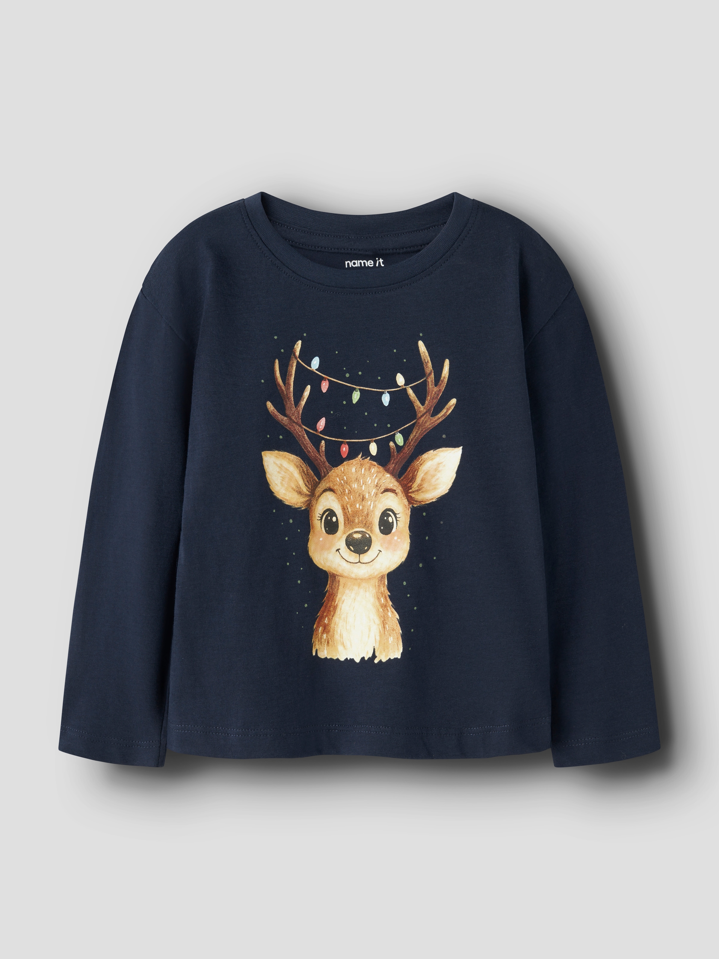 Name It Langarmshirt »NMFVOSMAS LS NREG TOP« Weihnachten, Baumwolle, regular fit