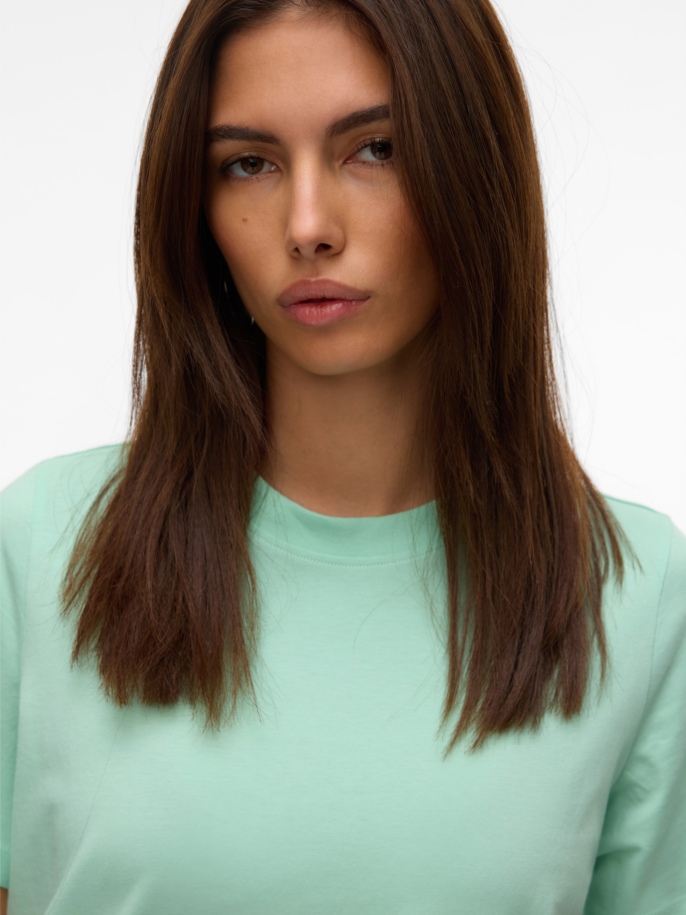 Vero Moda T-shirt à manches courtes »VMPAULINA SS T-SHIRT GA JRS NOOS« Baumwolle, regular fit